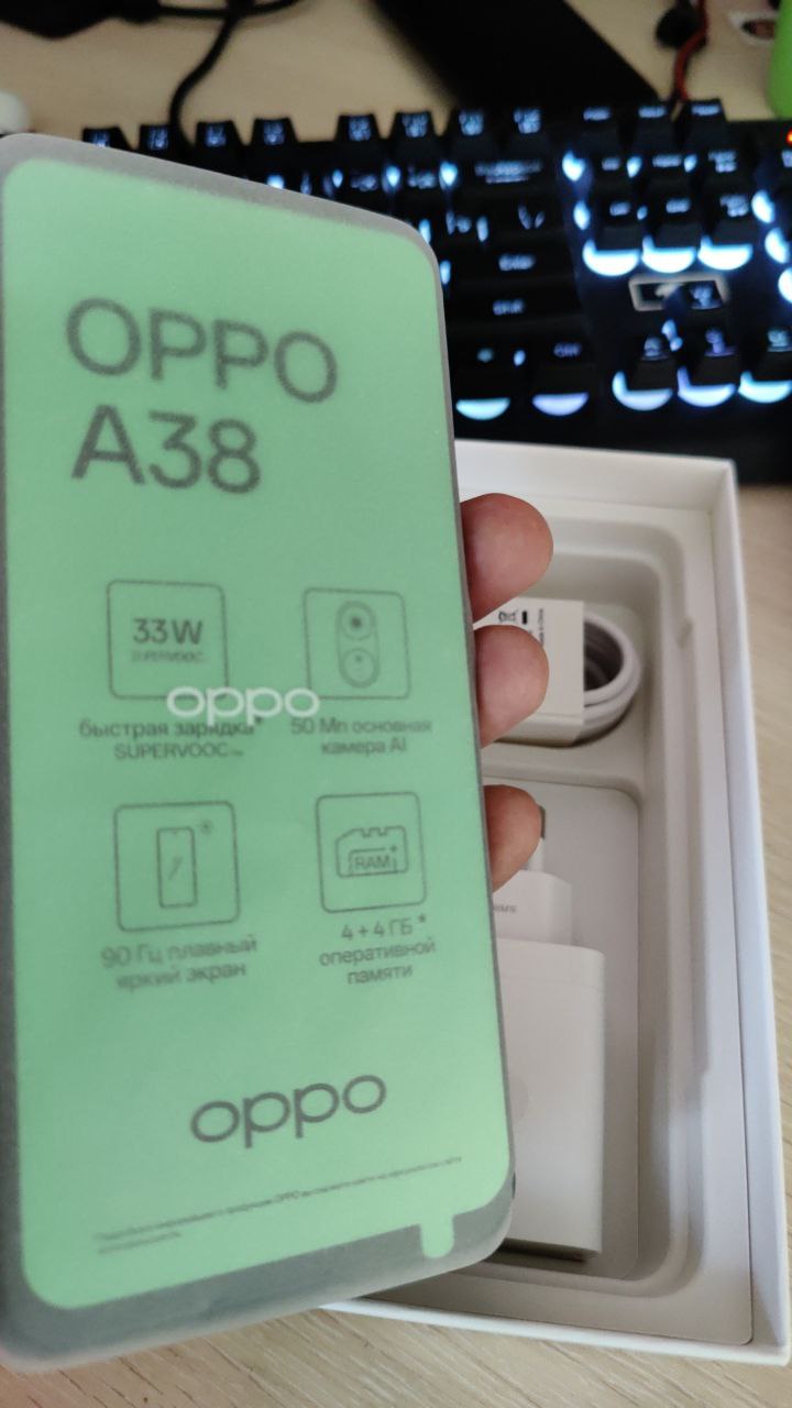 Смартфон Oppo A38 4/128GB Black, купить в Москве, цены в интернет-магазинах  на Мегамаркет