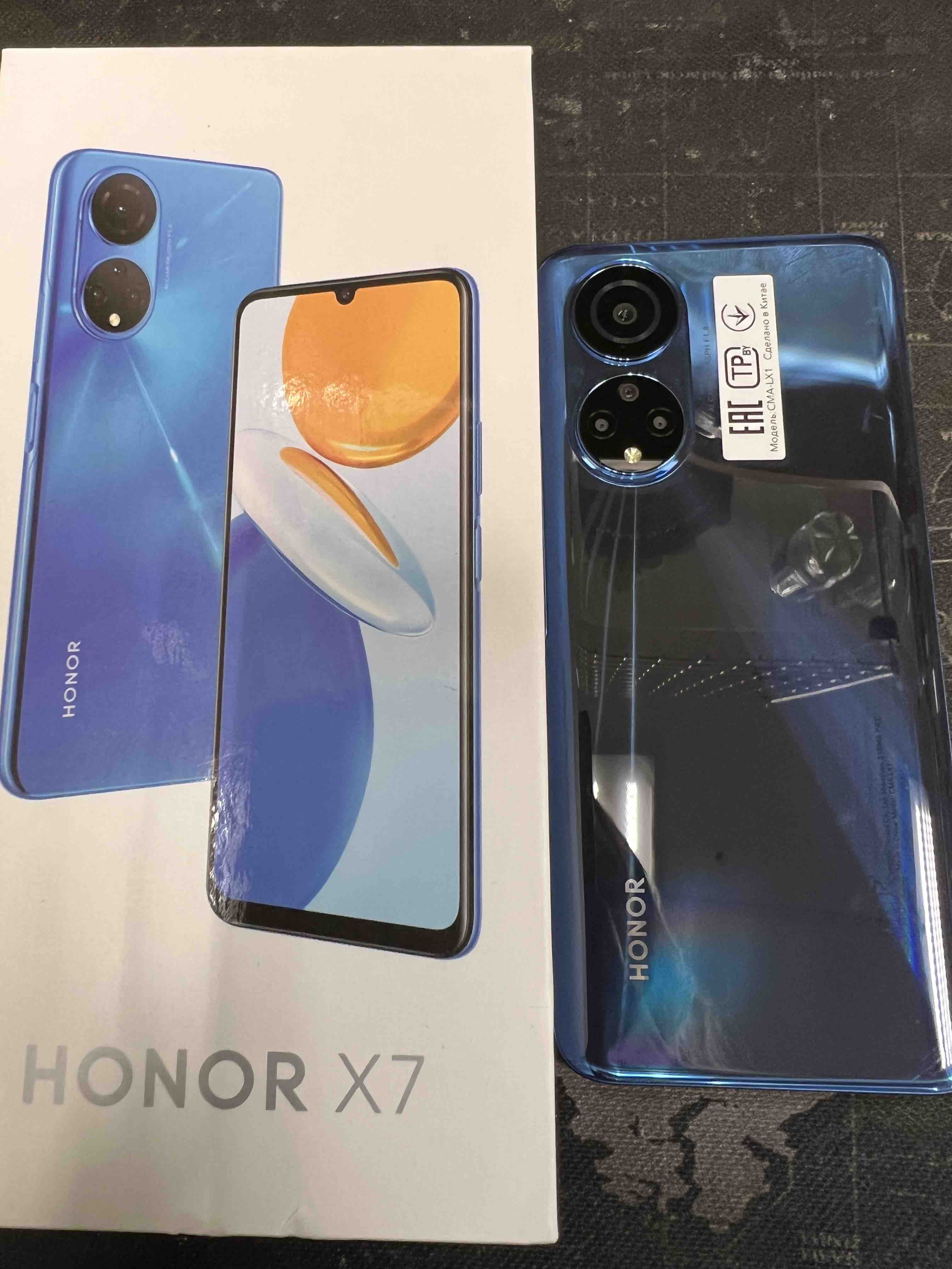 Смартфон Honor X7 4/128GB Ocean Blue - отзывы покупателей на маркетплейсе  Мегамаркет | Артикул: 100042155348