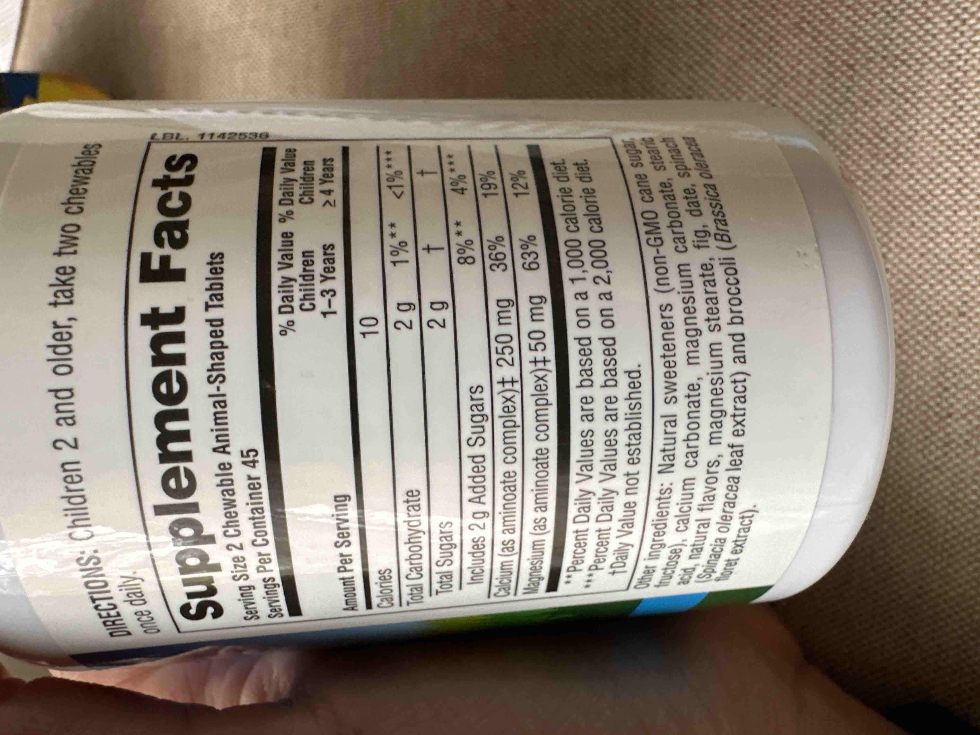 Comparison of Absorption Rates Between Chewable and Standard Tablets