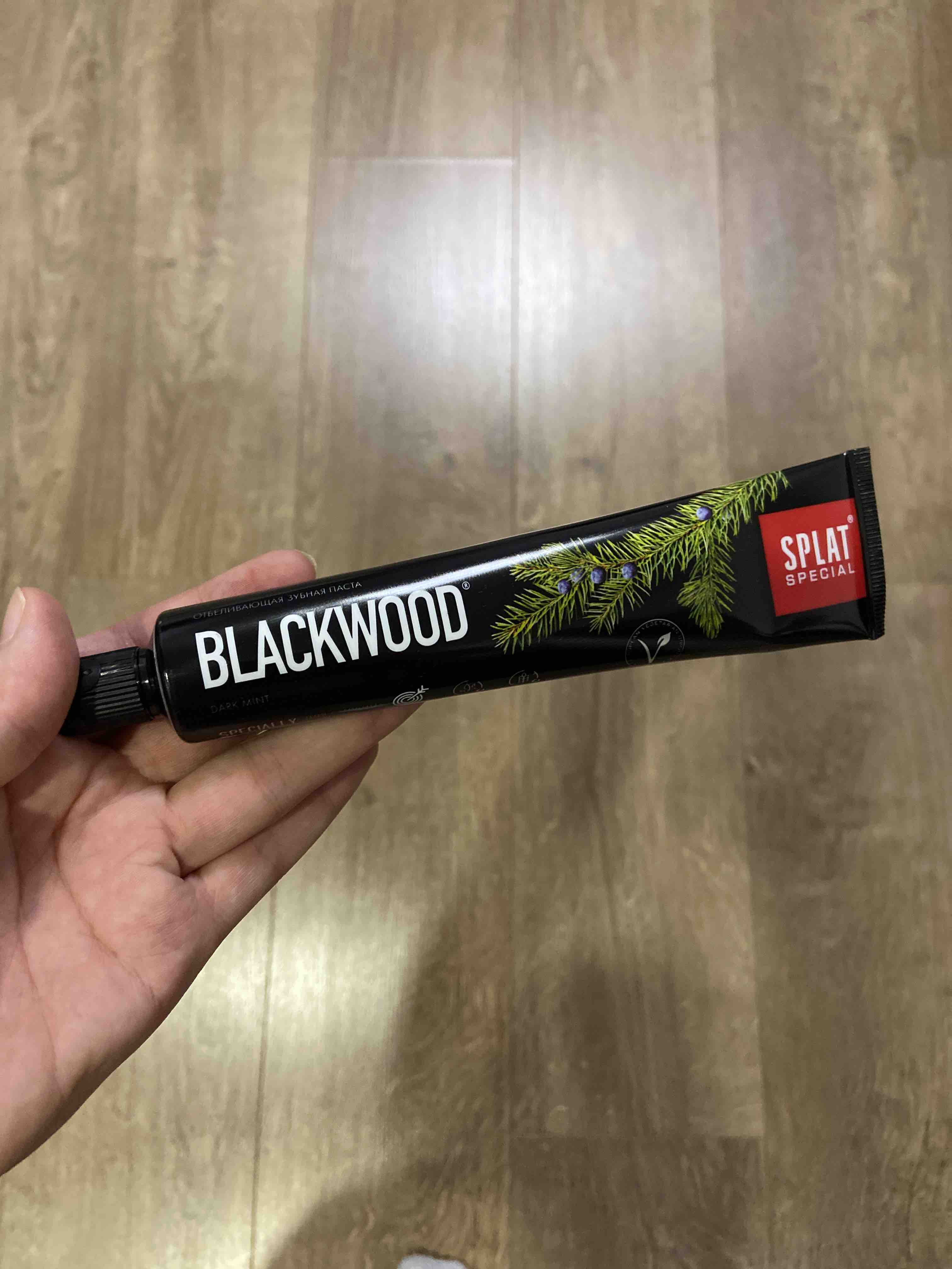 Зубная паста отбеливающая BLACKWOOD, 75 мл, черная