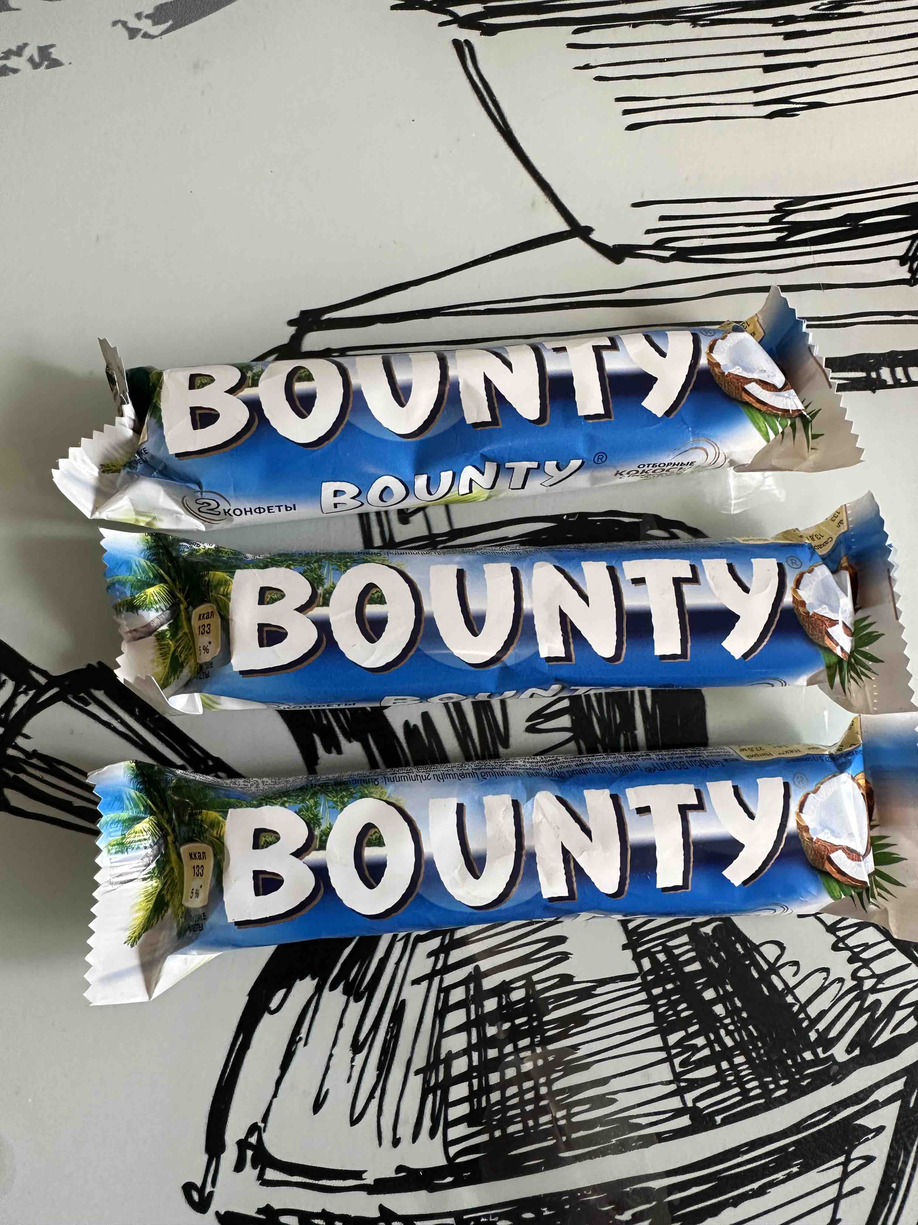 Шоколадный батончик Bounty 55 г - отзывы покупателей на маркетплейсе  Мегамаркет | Артикул: 100023331875