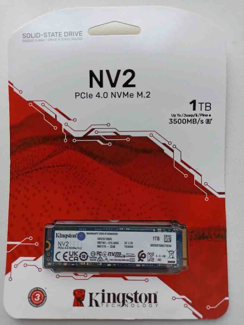 Ssd 1tb kingston nv2 snv2s 1000g