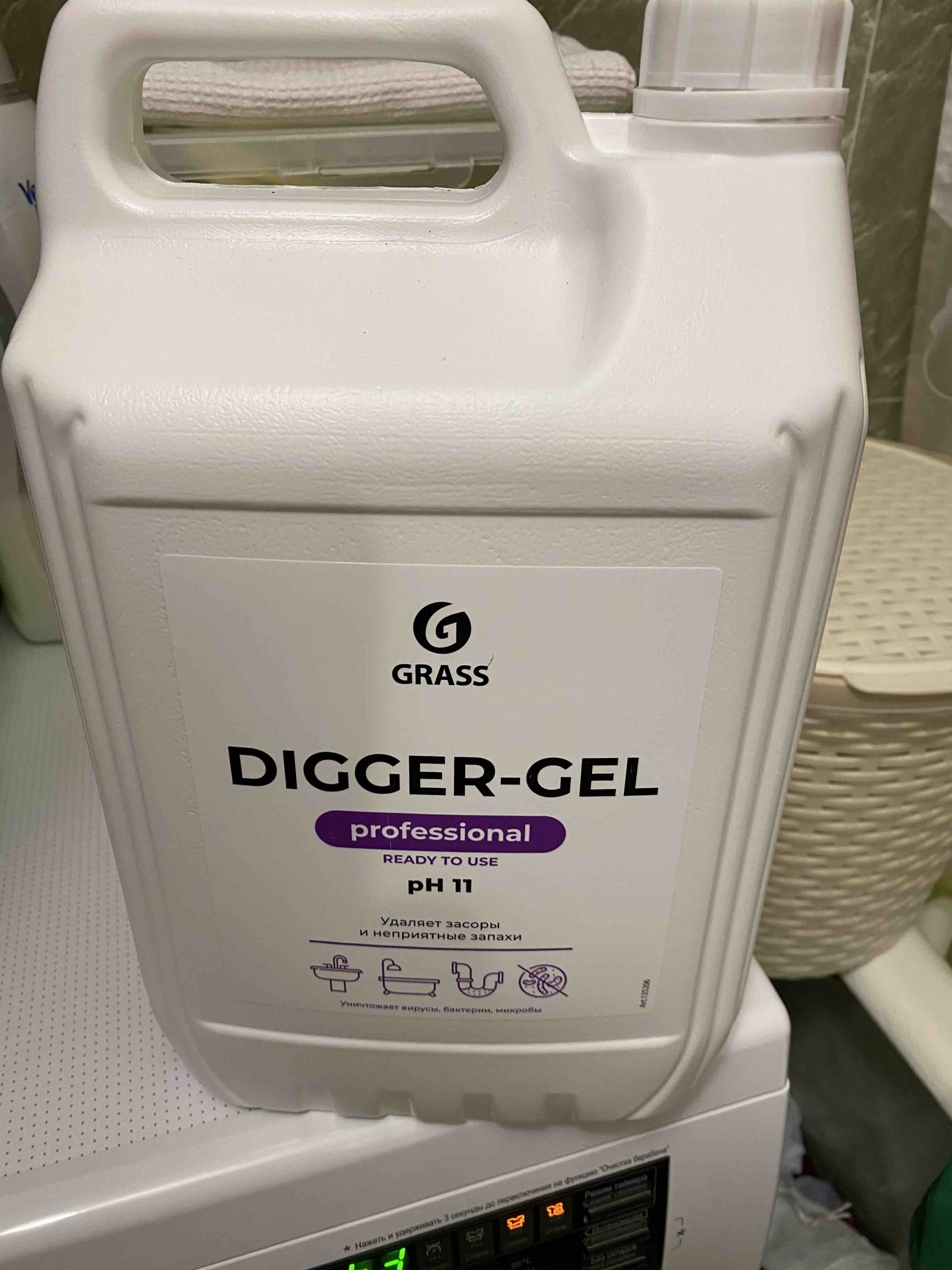 Гель для чистки труб Grass digger-gel канистра 5.3 кг - купить, цены на  Мегамаркет