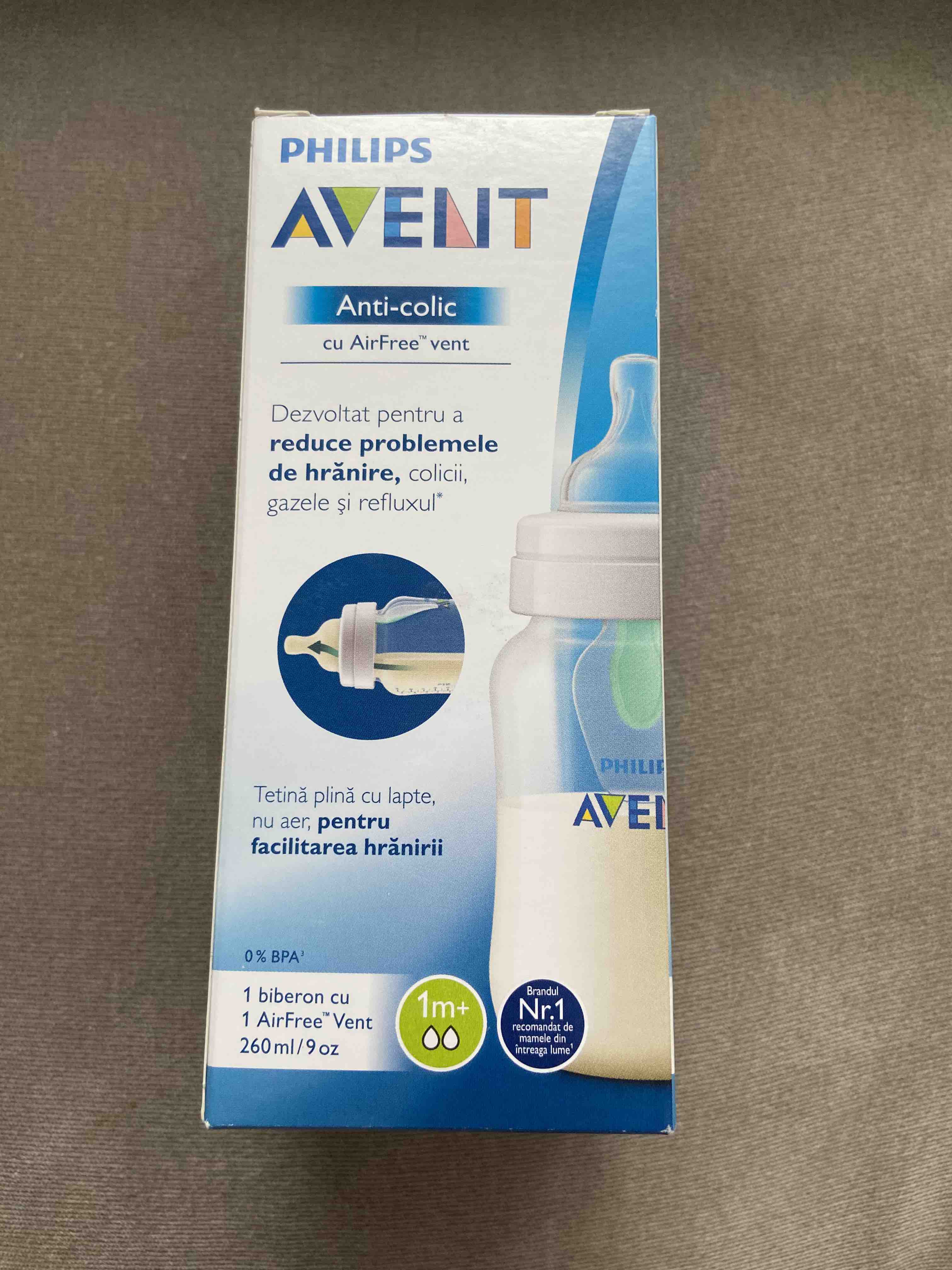 Biberon avent best sale anti colic