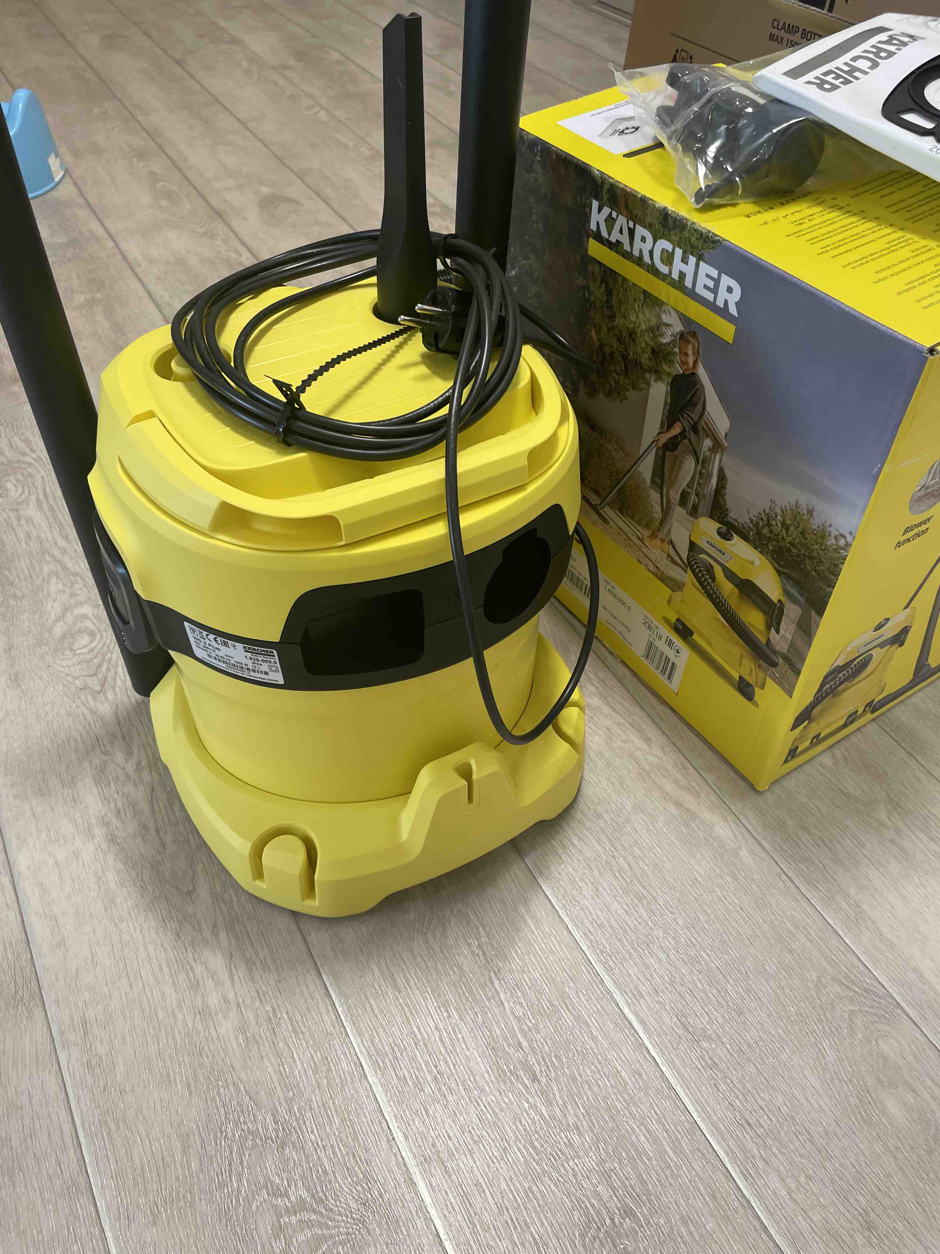 Хозяйственный пылесос Karcher WD 2 Plus V-12/4/18/C - отзывы покупателей на  Мегамаркет | 600006010394