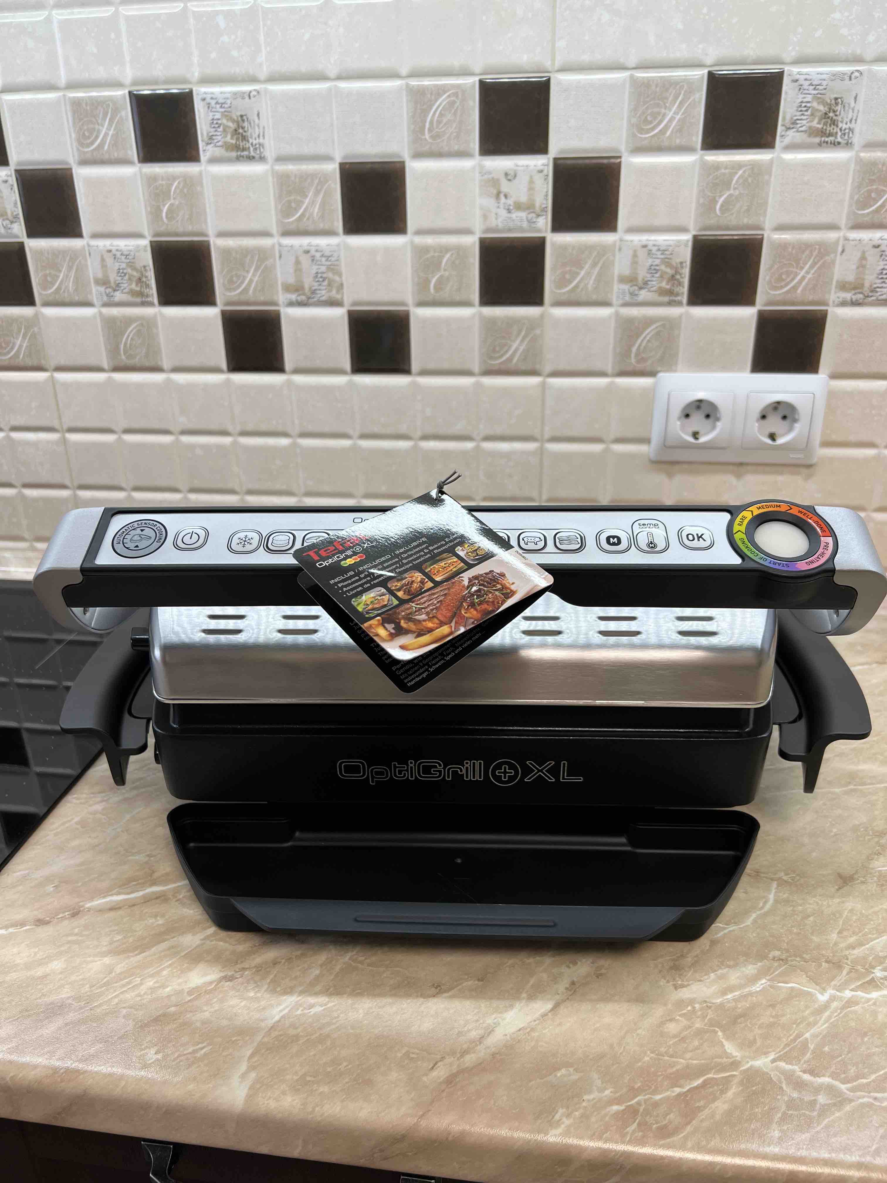 Электрогриль Tefal Optigrill+XL+Snacking GC724D12 - отзывы покупателей на  маркетплейсе Мегамаркет | Артикул: 100024184495