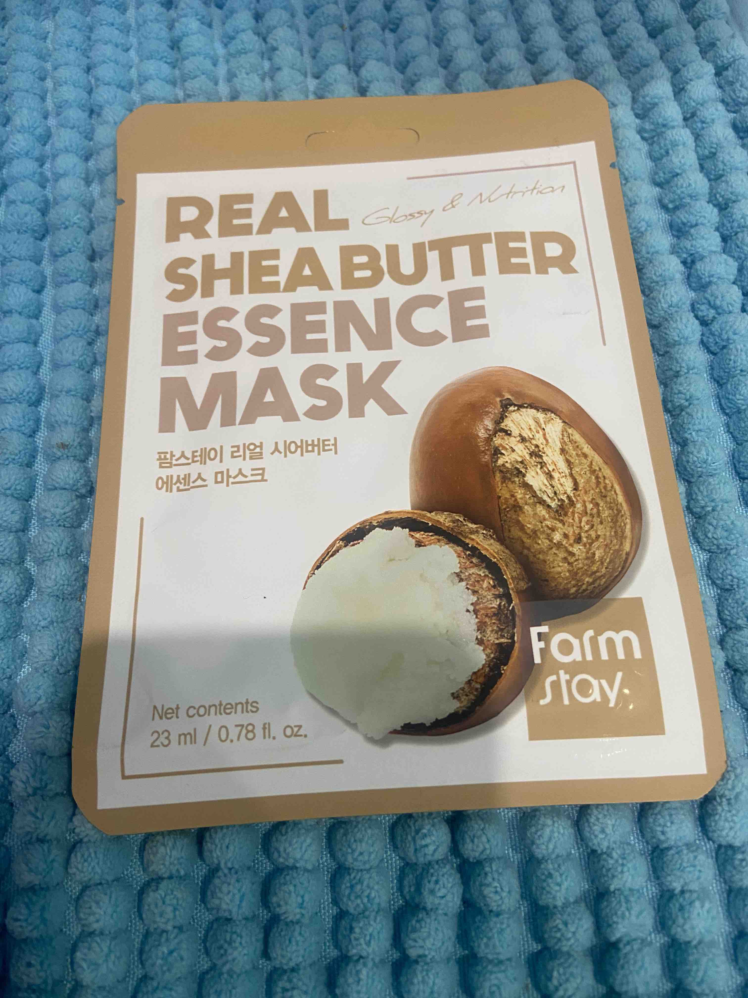 FarmStay Маска Real Shea Butter Essence Mask Тканевая для Лица с Маслом Ши,  23 мл - отзывы покупателей на Мегамаркет | маски для лица