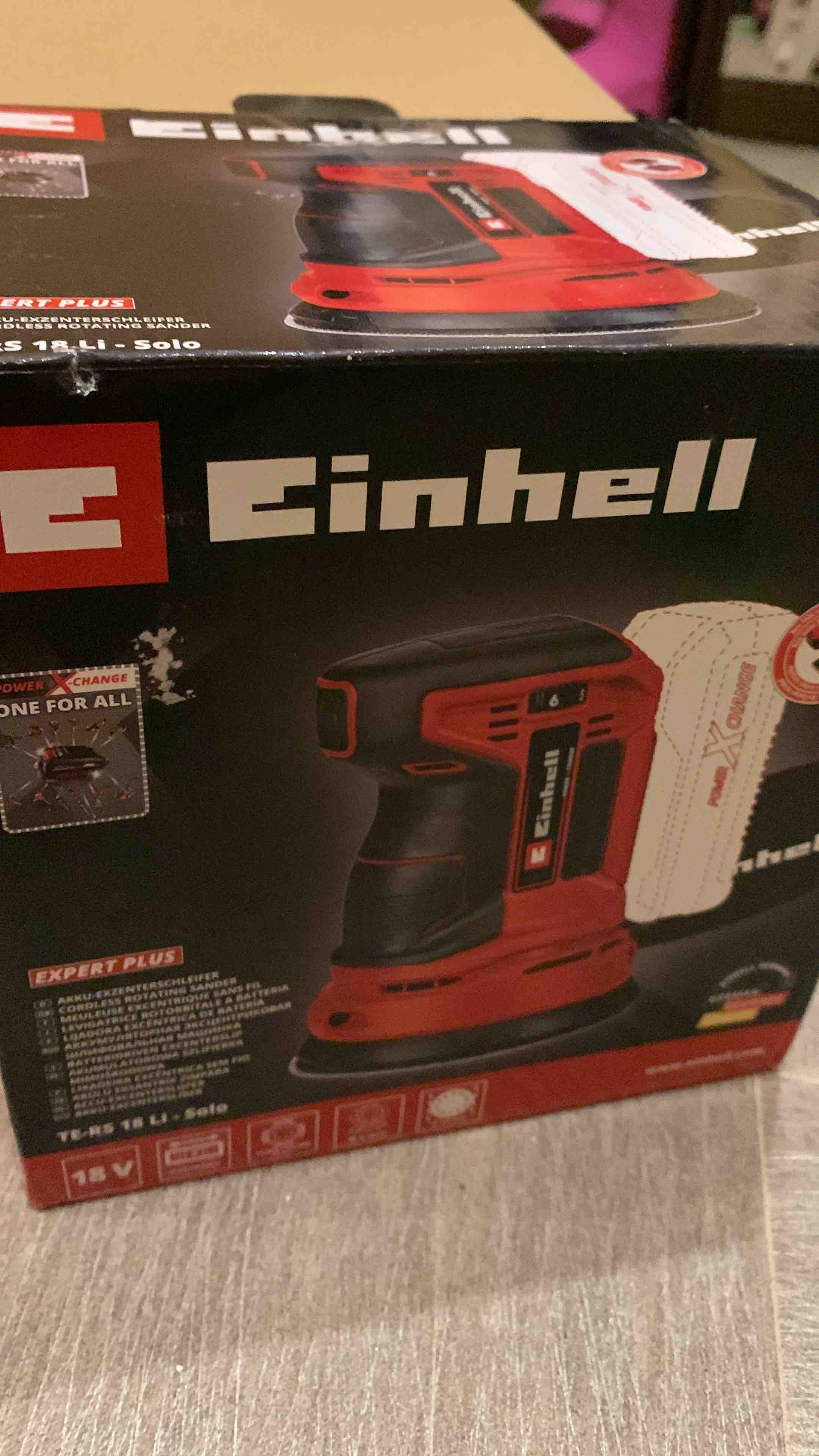 Эксцентриковая машина EINHELL PXC TE-RS 18 Li-Solo (4462010) без акк. и з.у  купить в интернет-магазине, цены на Мегамаркет