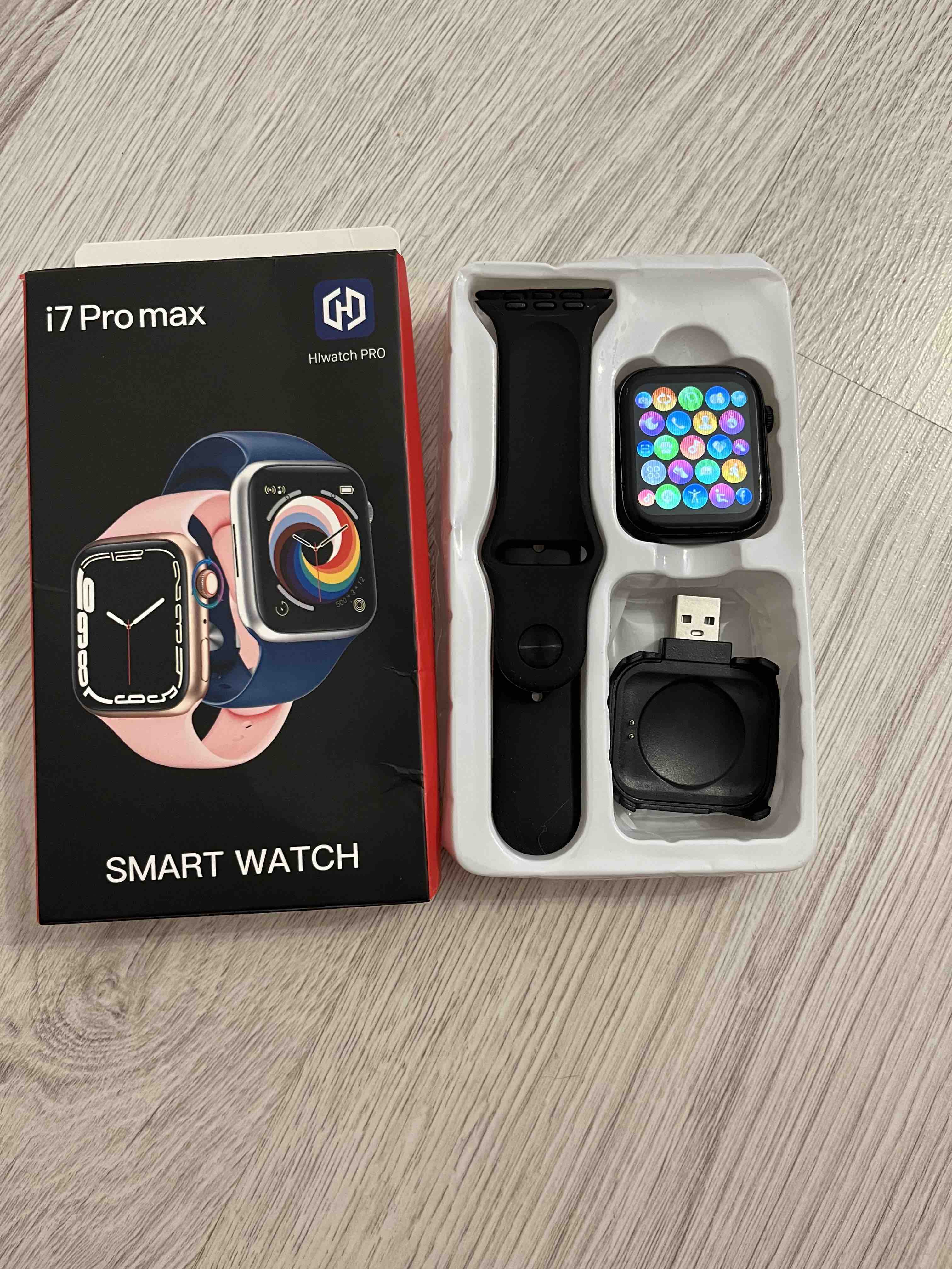 Смарт-часы Smart Watch I7 Pro MAX розовые - отзывы покупателей на Мегамаркет