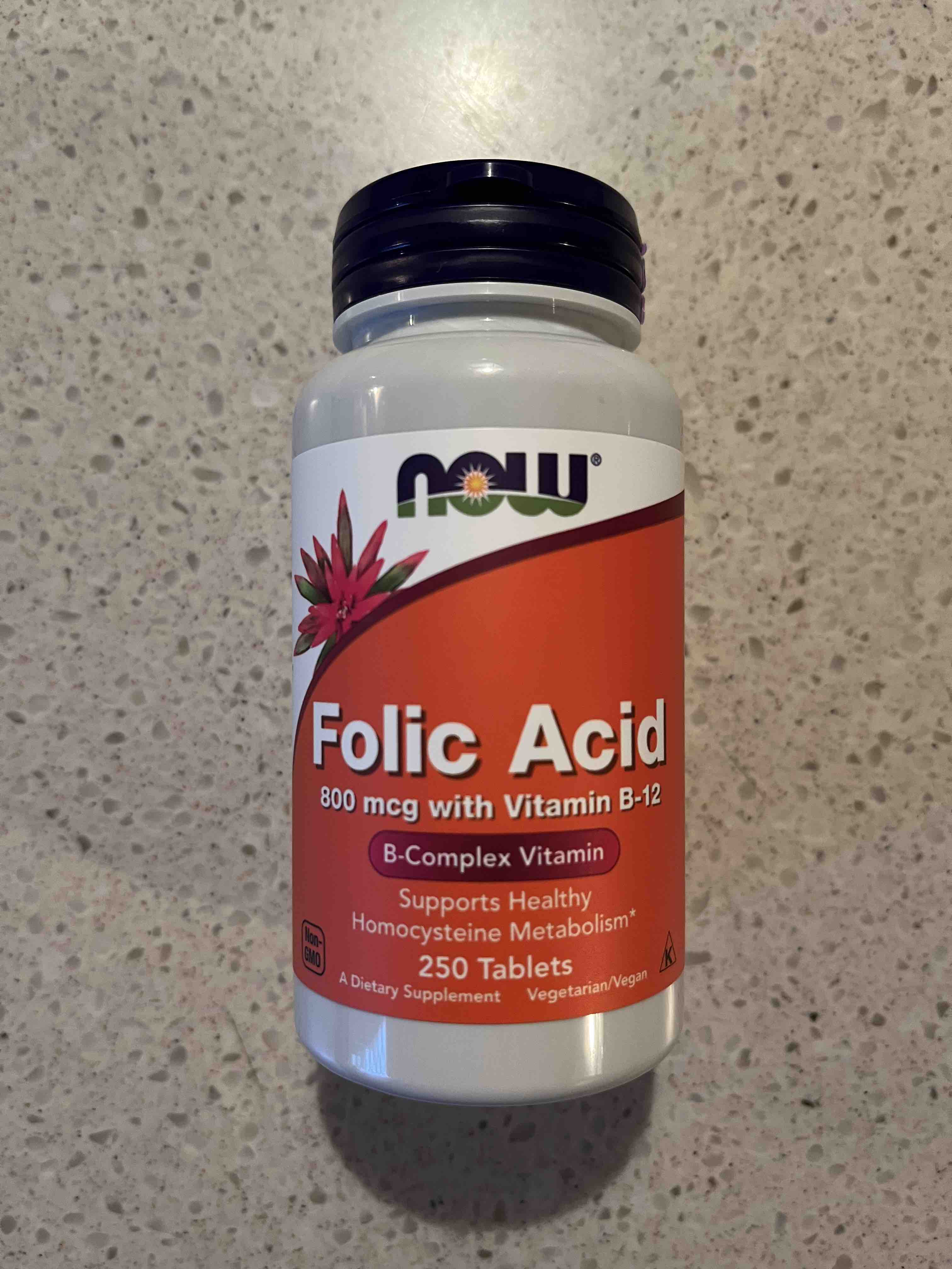 Фолиевая кислота NOW Folic Acid 250 табл. - отзывы покупателей на Мегамаркет