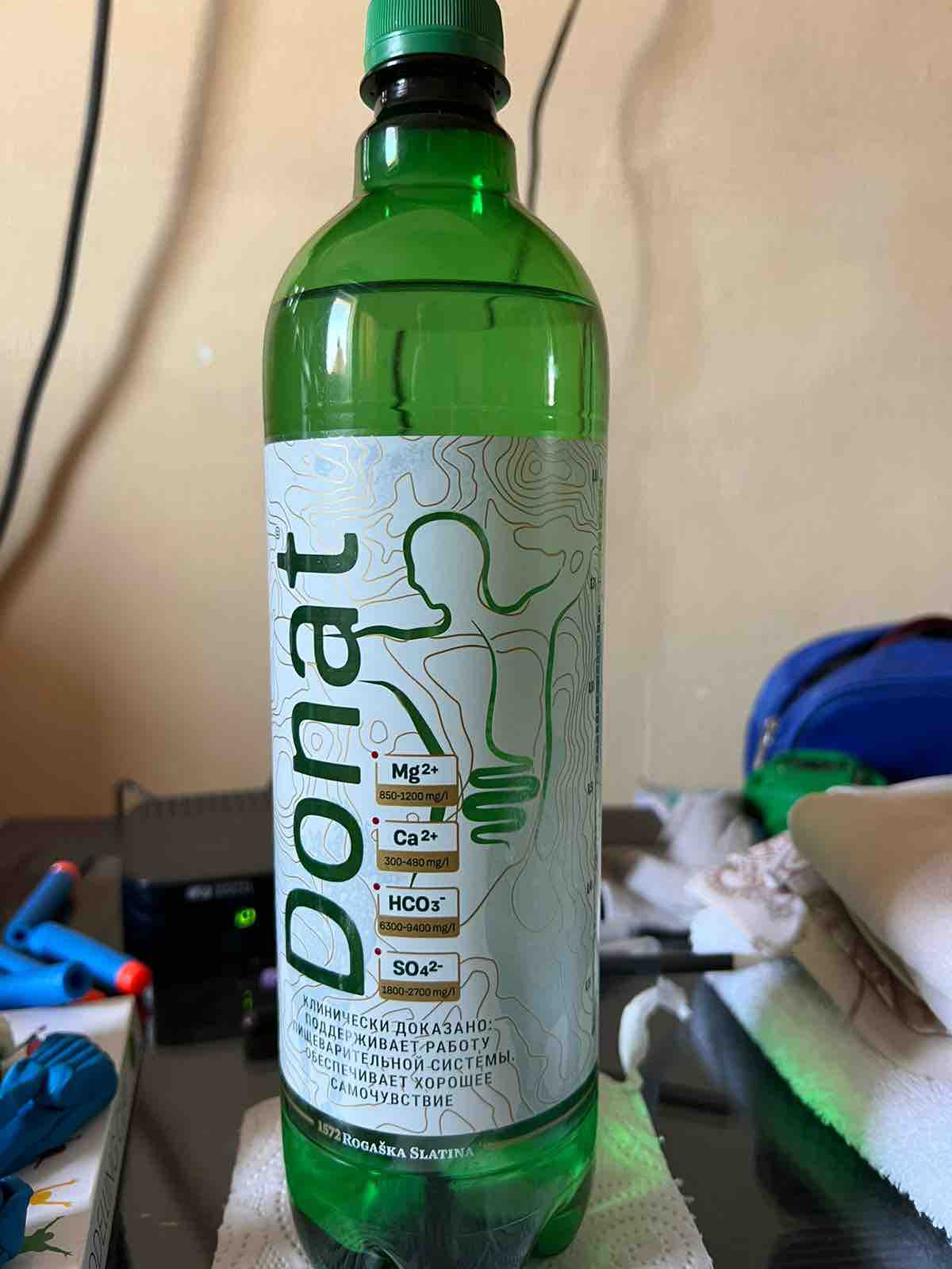 Купить вода минеральная Donat Mg газированная лечебная пластик 0.5 л ...