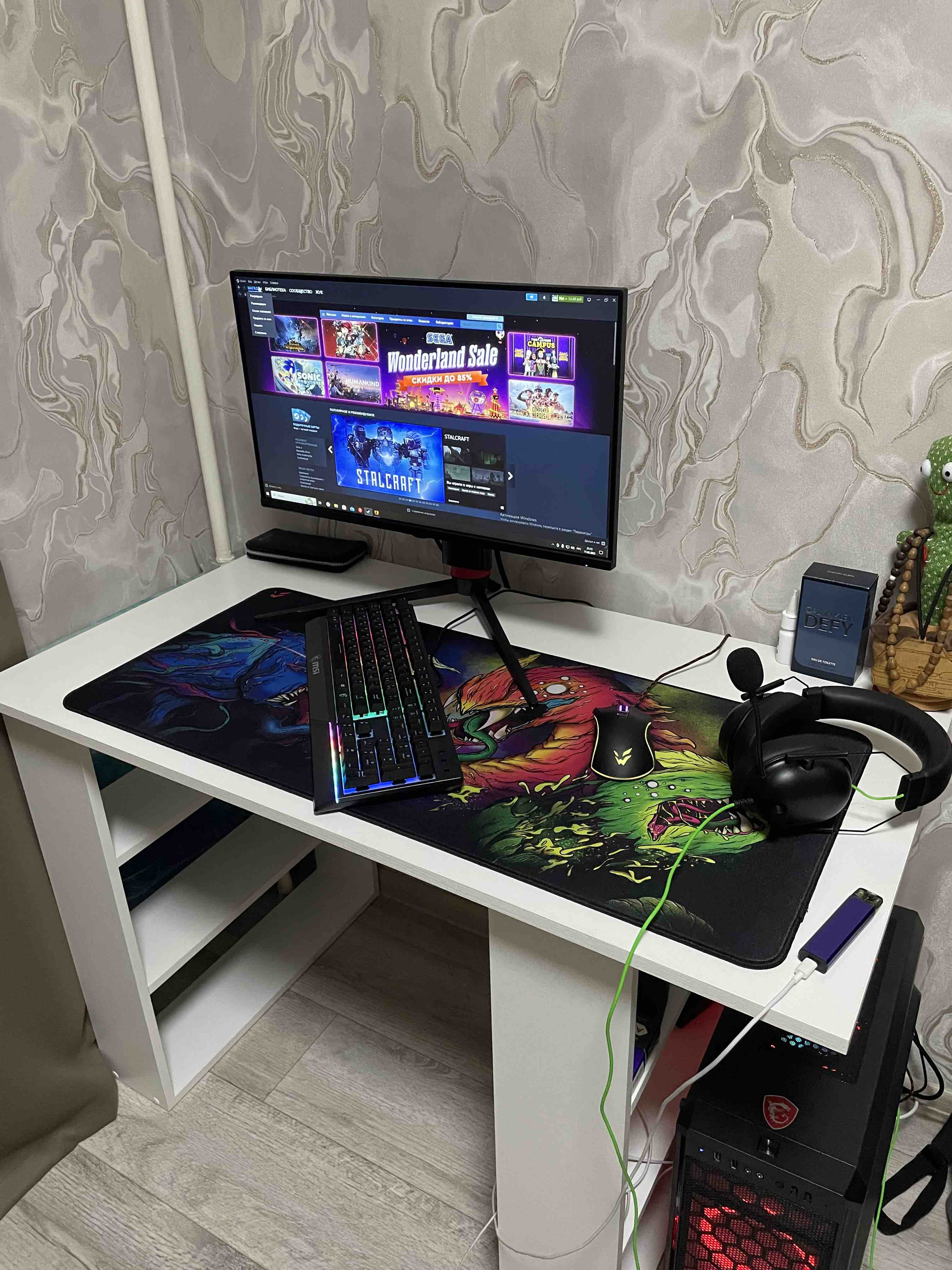 Стол компьютерный МАСТЕР Рикс-7, ЛДСП, белый – купить в Москве, цены в ...