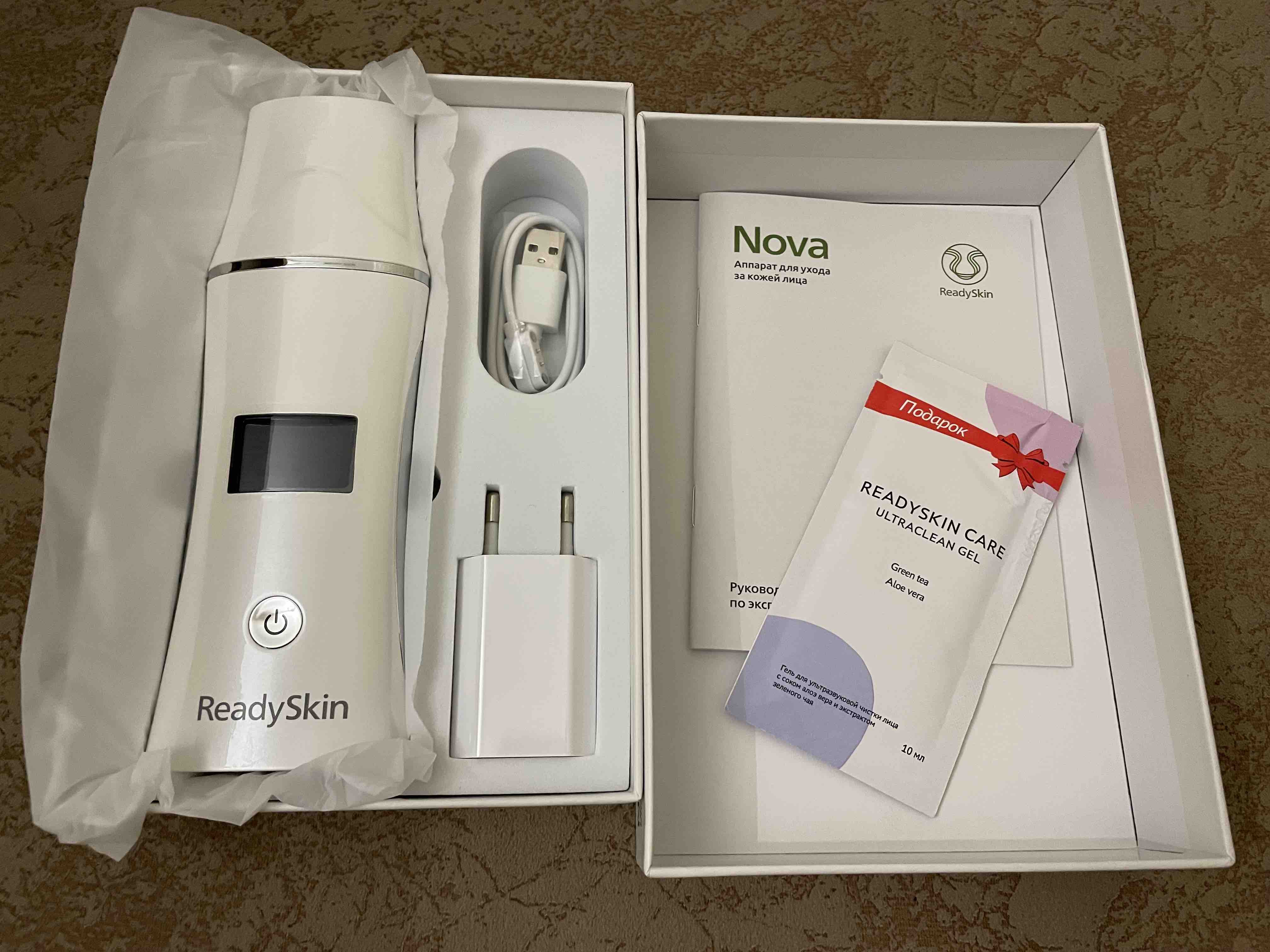 Аппарат для ультразвуковой чистки лица и микротокового лифтинга Readyskin  Nova - отзывы покупателей на Мегамаркет | приборы для ухода за лицом 1045936