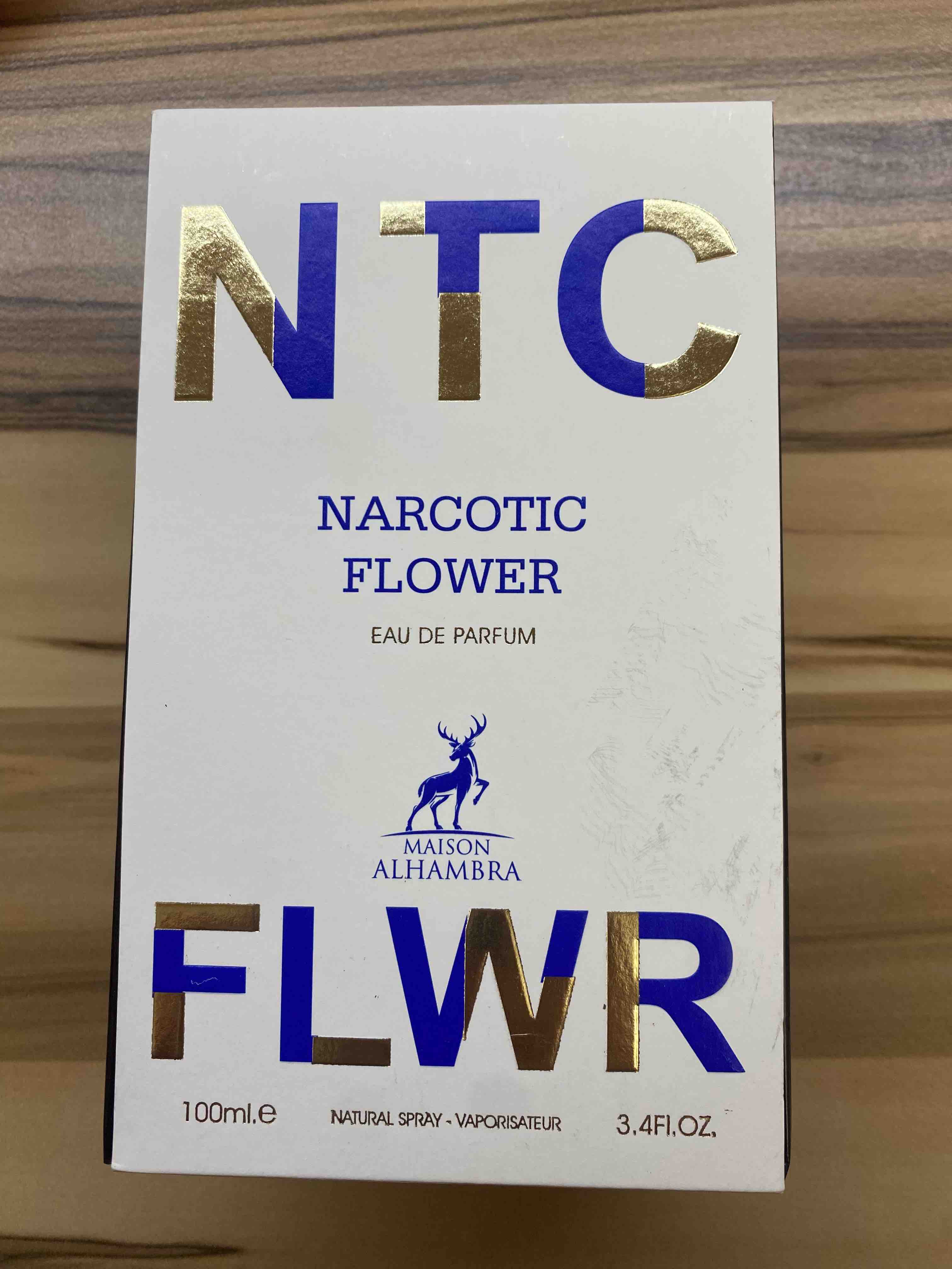 Narcotic Flower Eau de Parfum Spray by Maison Alhambra - 3.4 oz