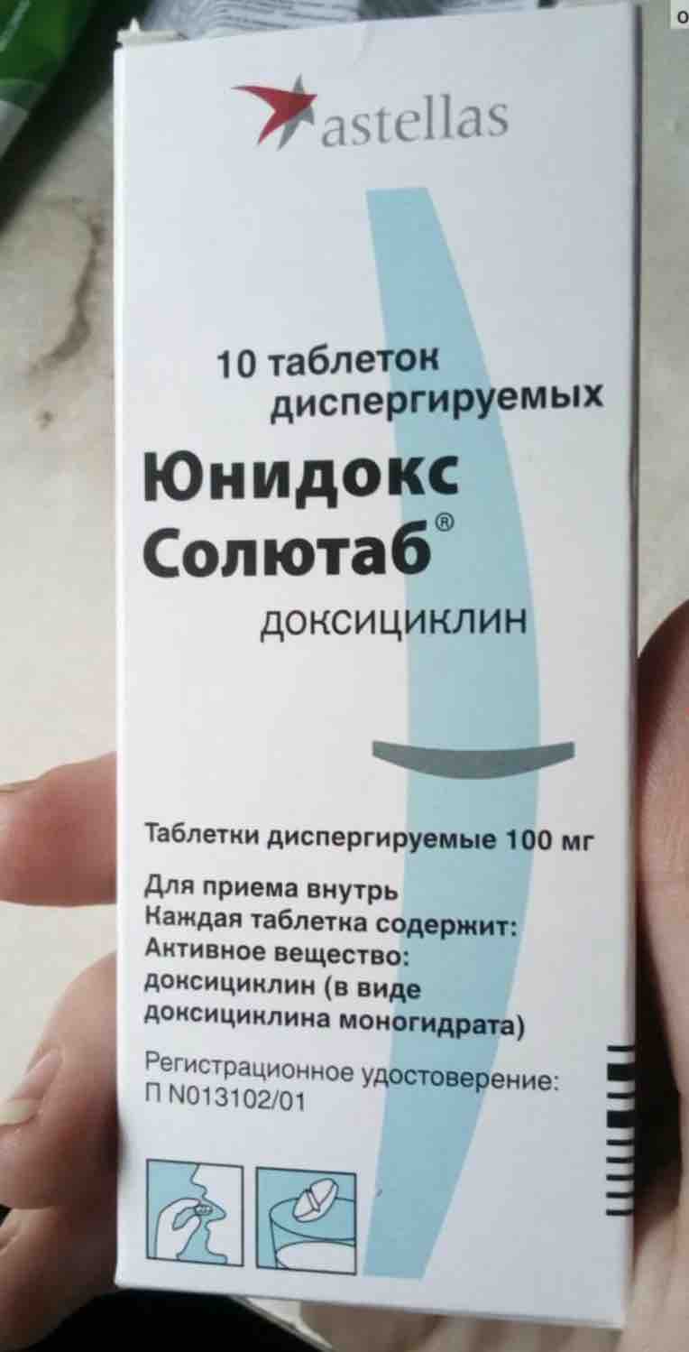 Юнидокс Солютаб таблетки диспергируемые 100 мг, 10 шт. - отзывы покупателей  на Мегамаркет | 100026497949