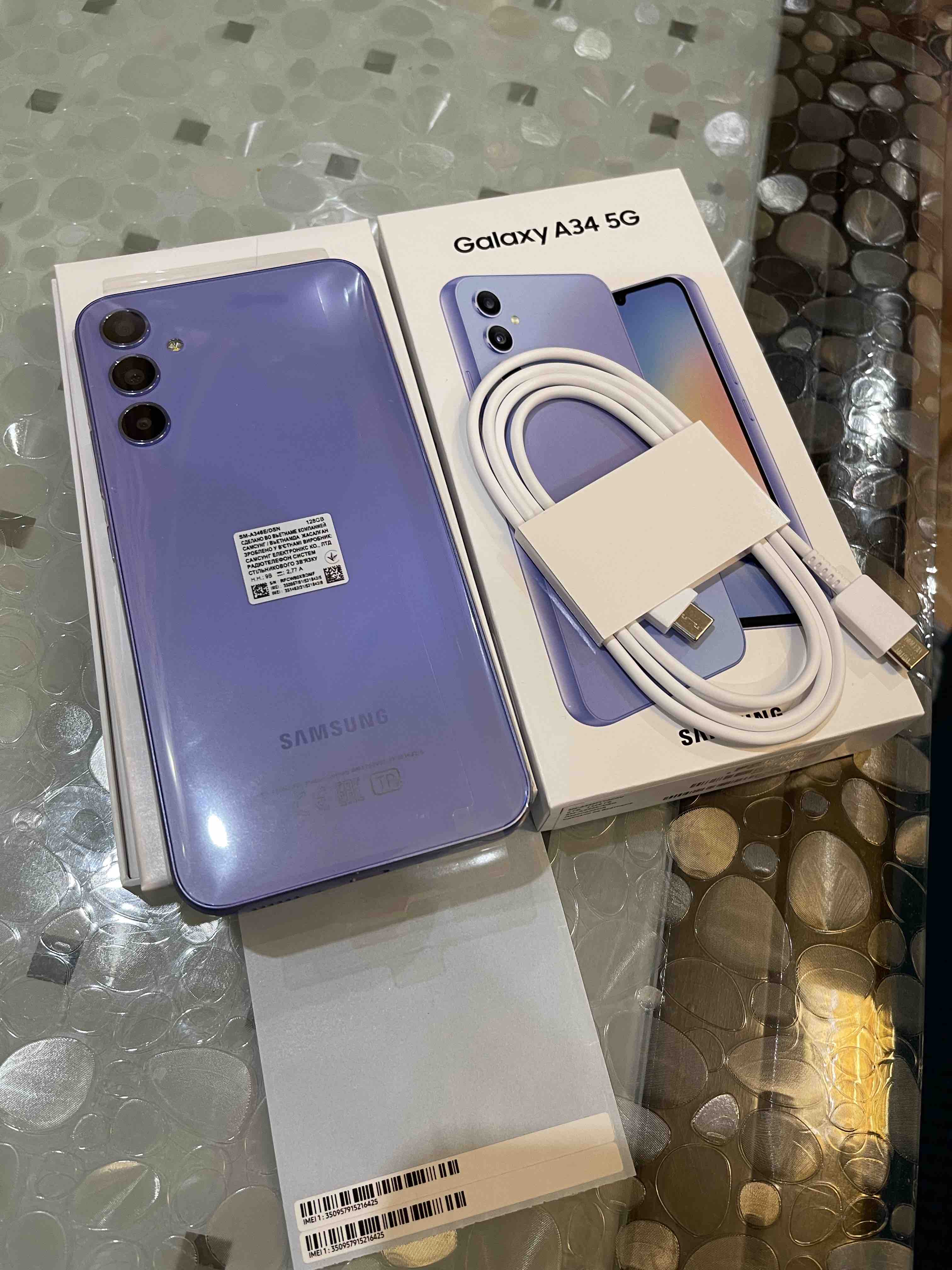 Смартфон Samsung Galaxy A34 6/128GB Violet, купить в Москве, цены в  интернет-магазинах на Мегамаркет