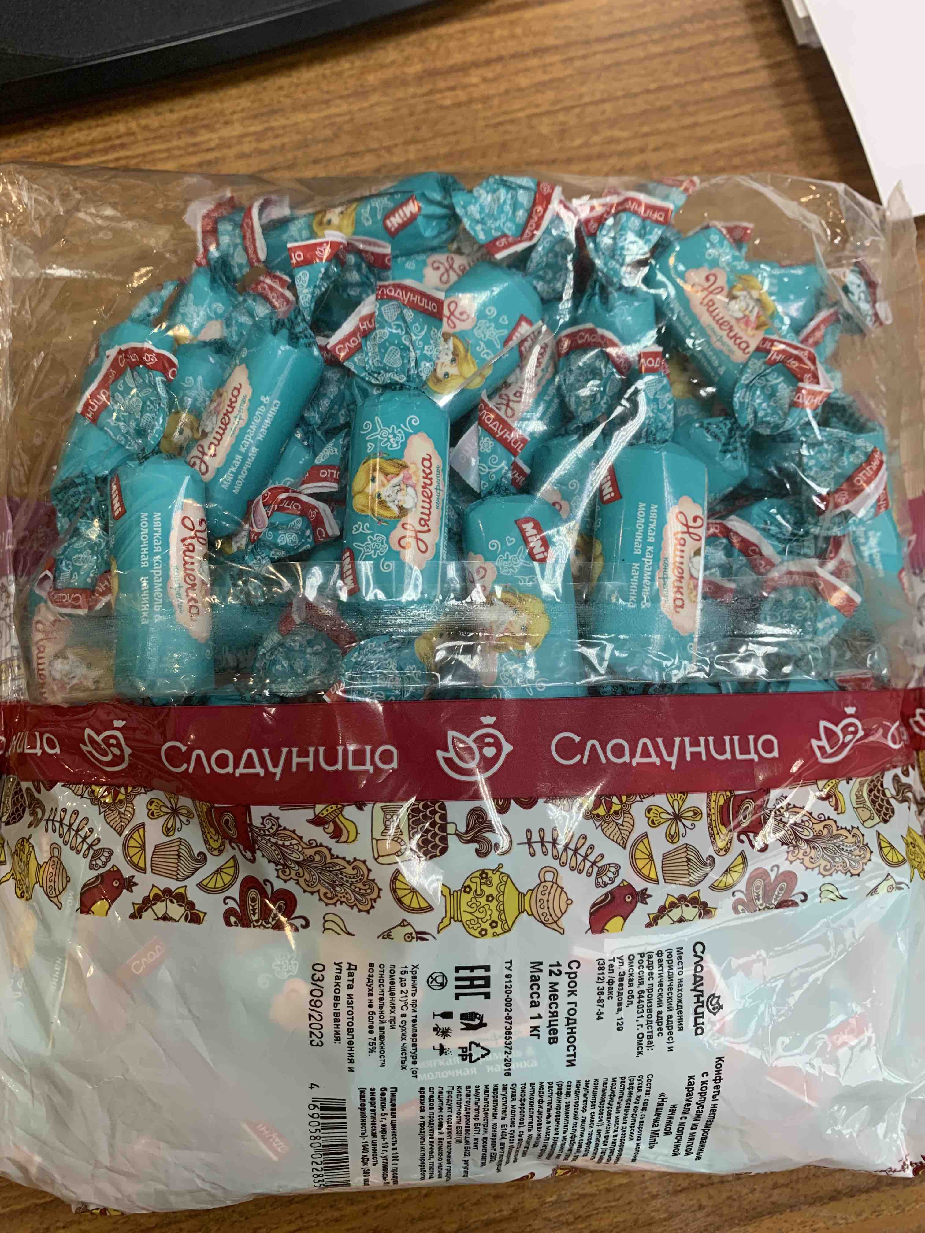 Купить конфеты Сладуница Няшечка mini из сгущенных сливок, с начинкой из  молочного пралине, 1 кг, цены на Мегамаркет | Артикул: 100055072215