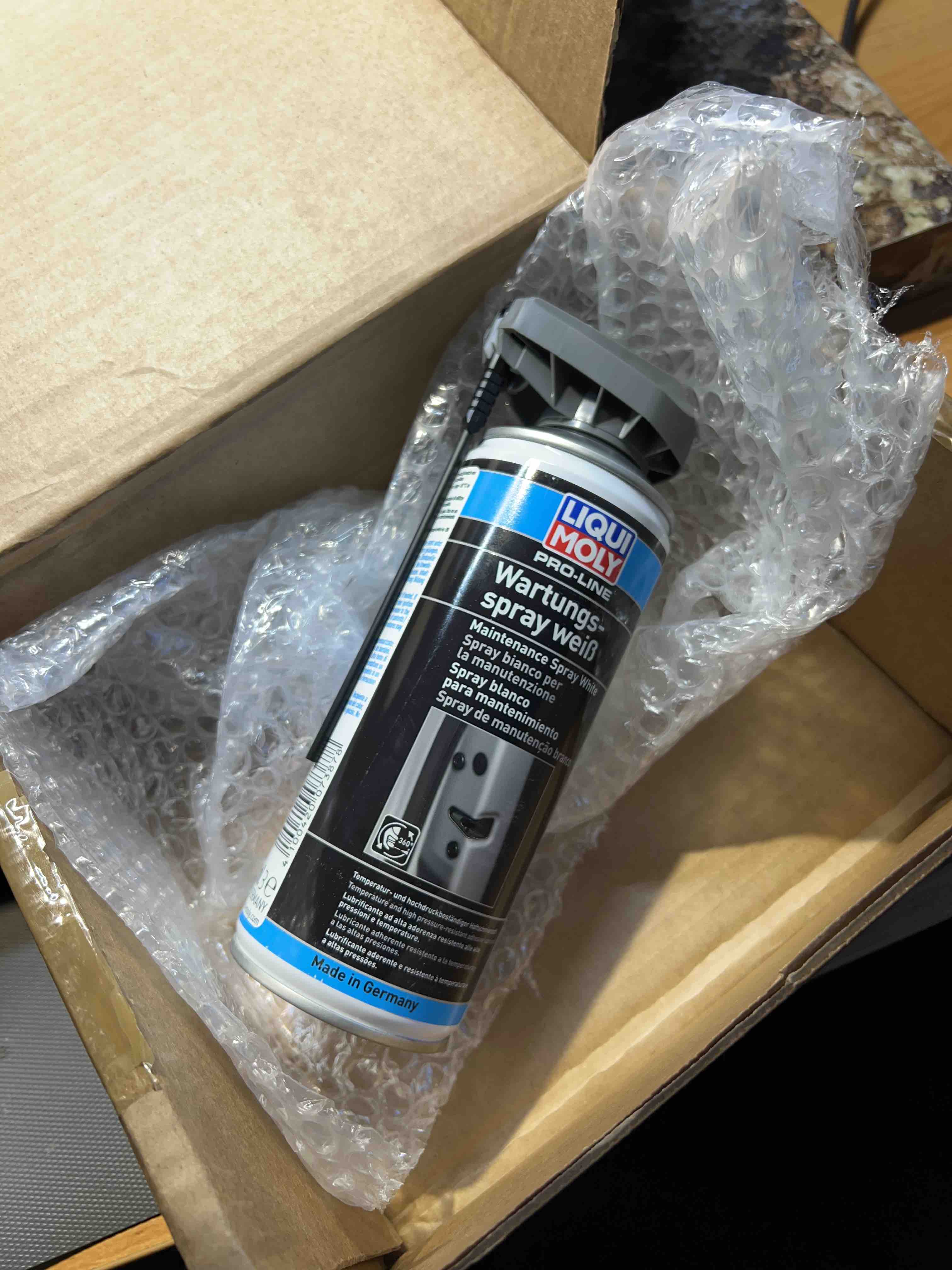 Грязеотталкивающая белая смазка LIQUI MOLY 7387 Pro-Line Wartungs-Spray  weiss - отзывы покупателей на Мегамаркет | 100000400140