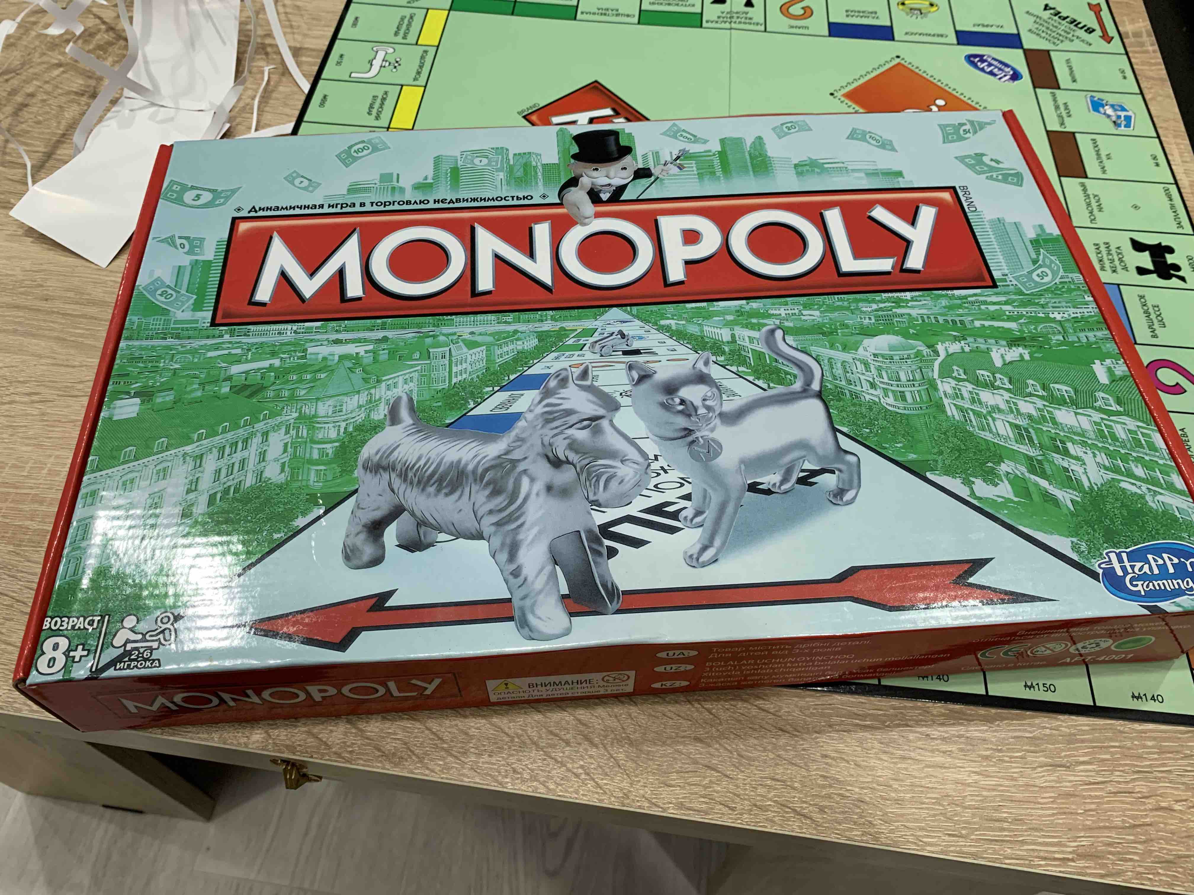 Отзывы о экономическая настольная игра Hasbro Games Monopoly Classic Game -  отзывы покупателей на Мегамаркет | настольные игры C1009 - 100023249276