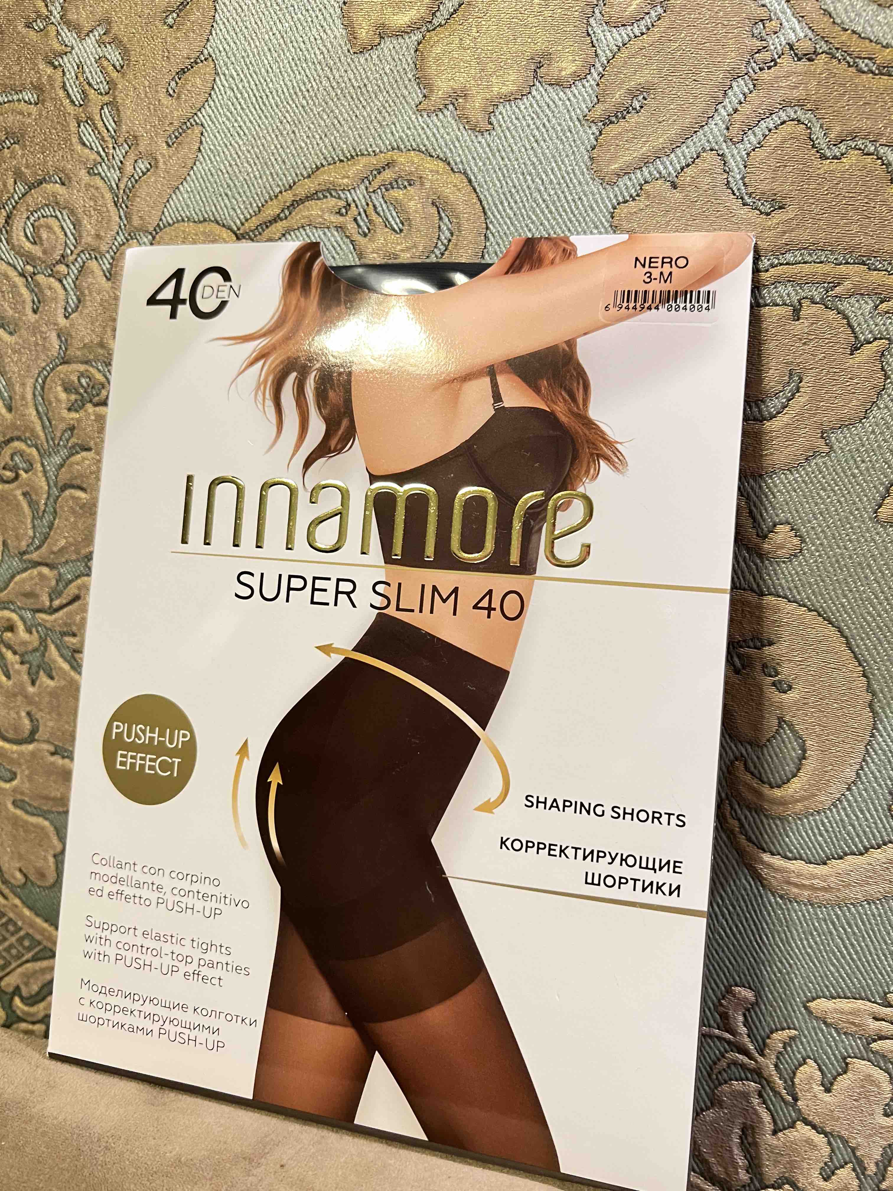 Колготки женские Innamore Super Slim 40 черные 3 - характеристики и  описание на Мегамаркет