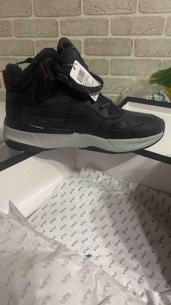 Кроссовки мужские FILA CHAIN MID WNTR черные 46 EU - купить в Москве, ценына Мегамаркет