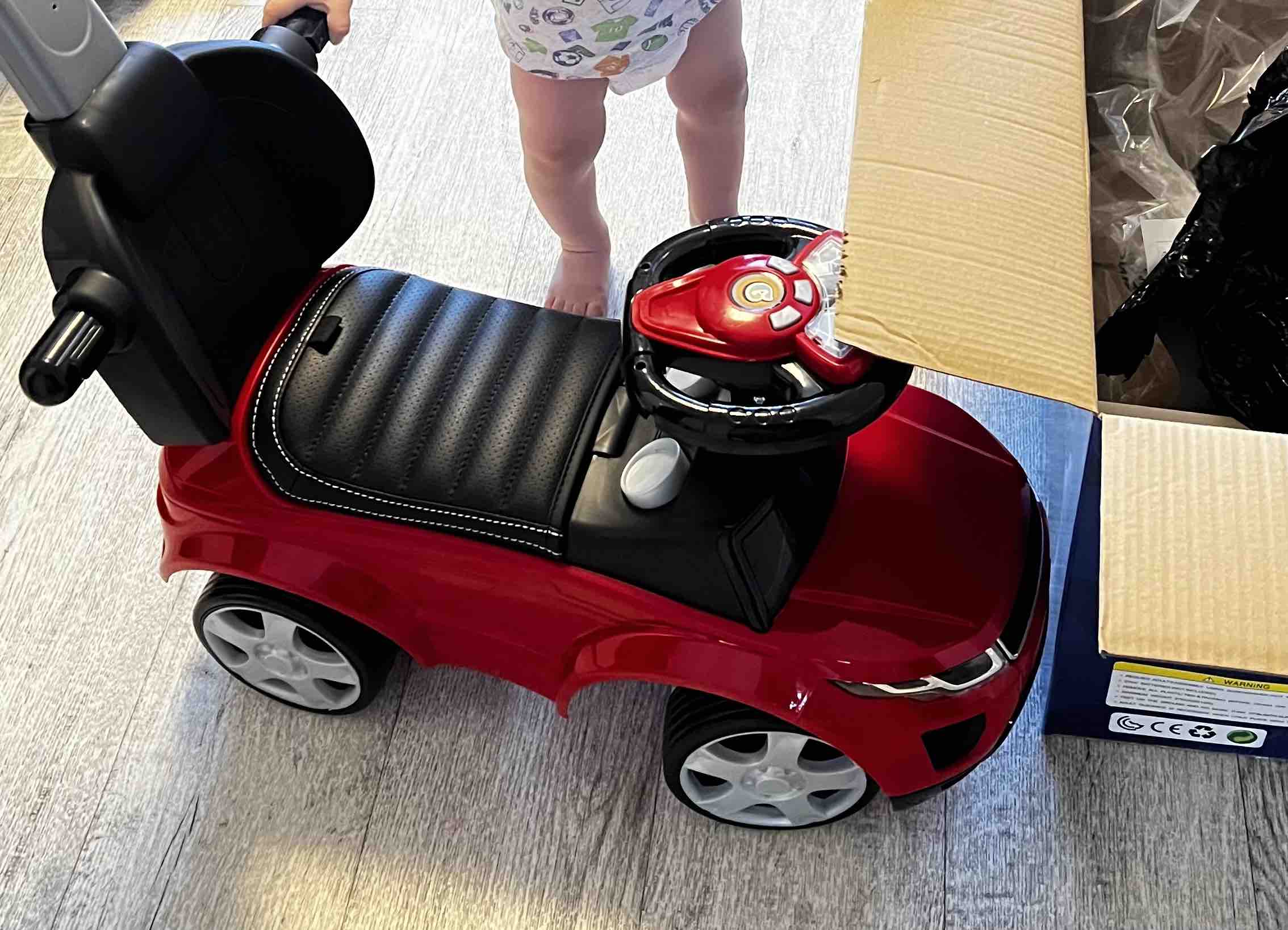 Отзывы о babycare, Каталка детская Sport car (резиновые колеса, кожаное  сиденье) New Черный (Black) - отзывы покупателей на Мегамаркет | каталки  детские 614W_Чёрный (Black) - 600003343045