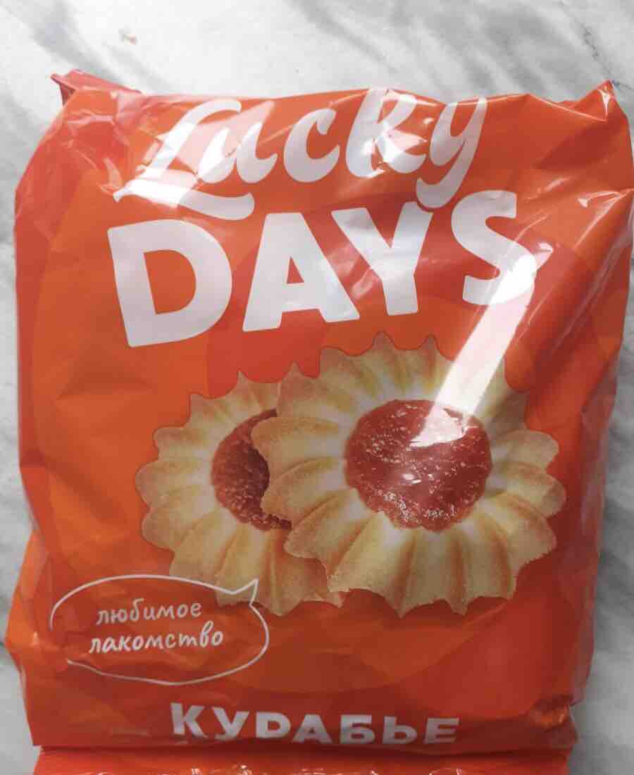 Lucky Days печенье вафельное рассыпчатое
