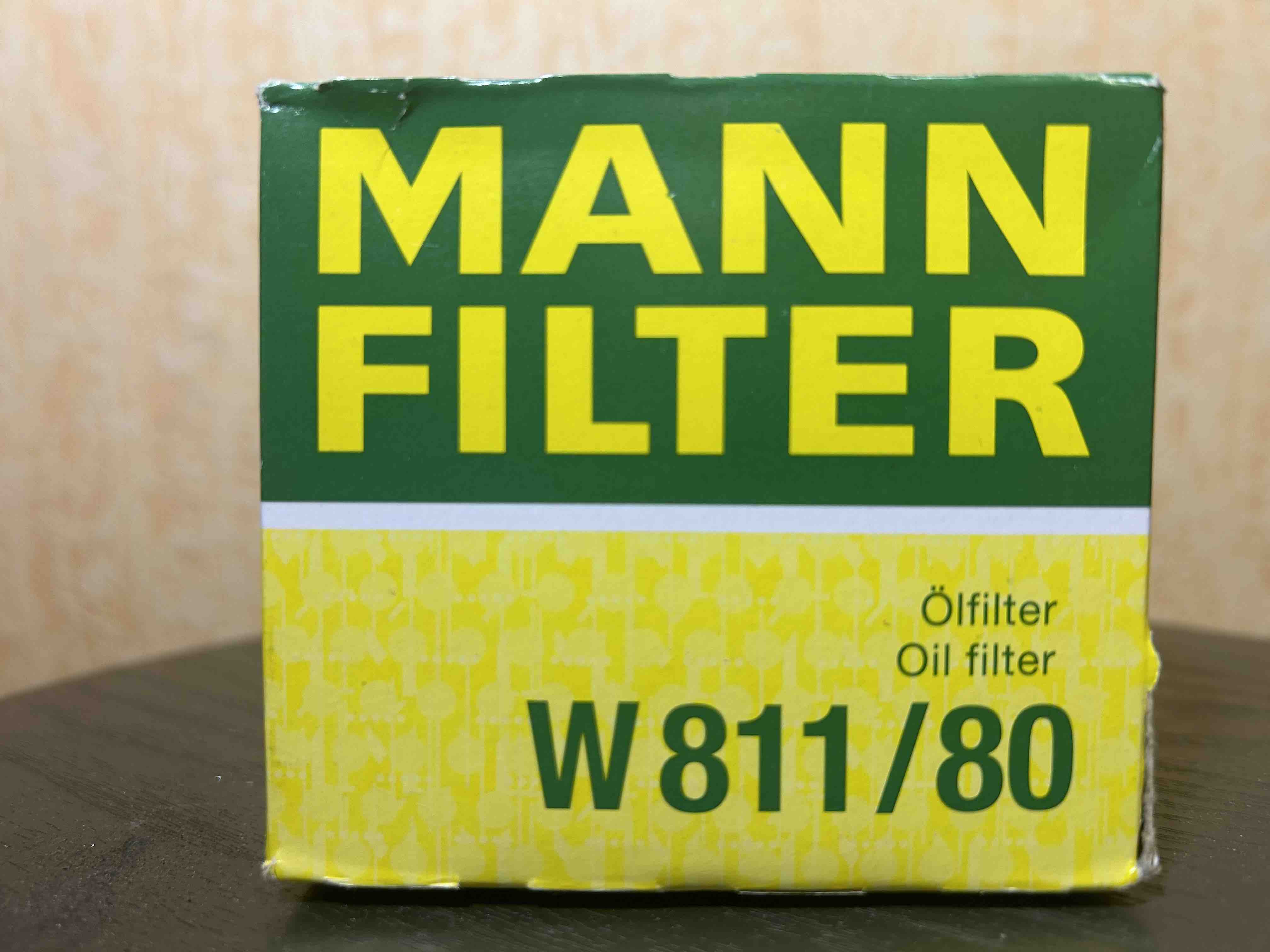 Фильтр масляный двигателя MANN-FILTER original W811/80 W81180 - отзывы  покупателей на Мегамаркет | 600010862858