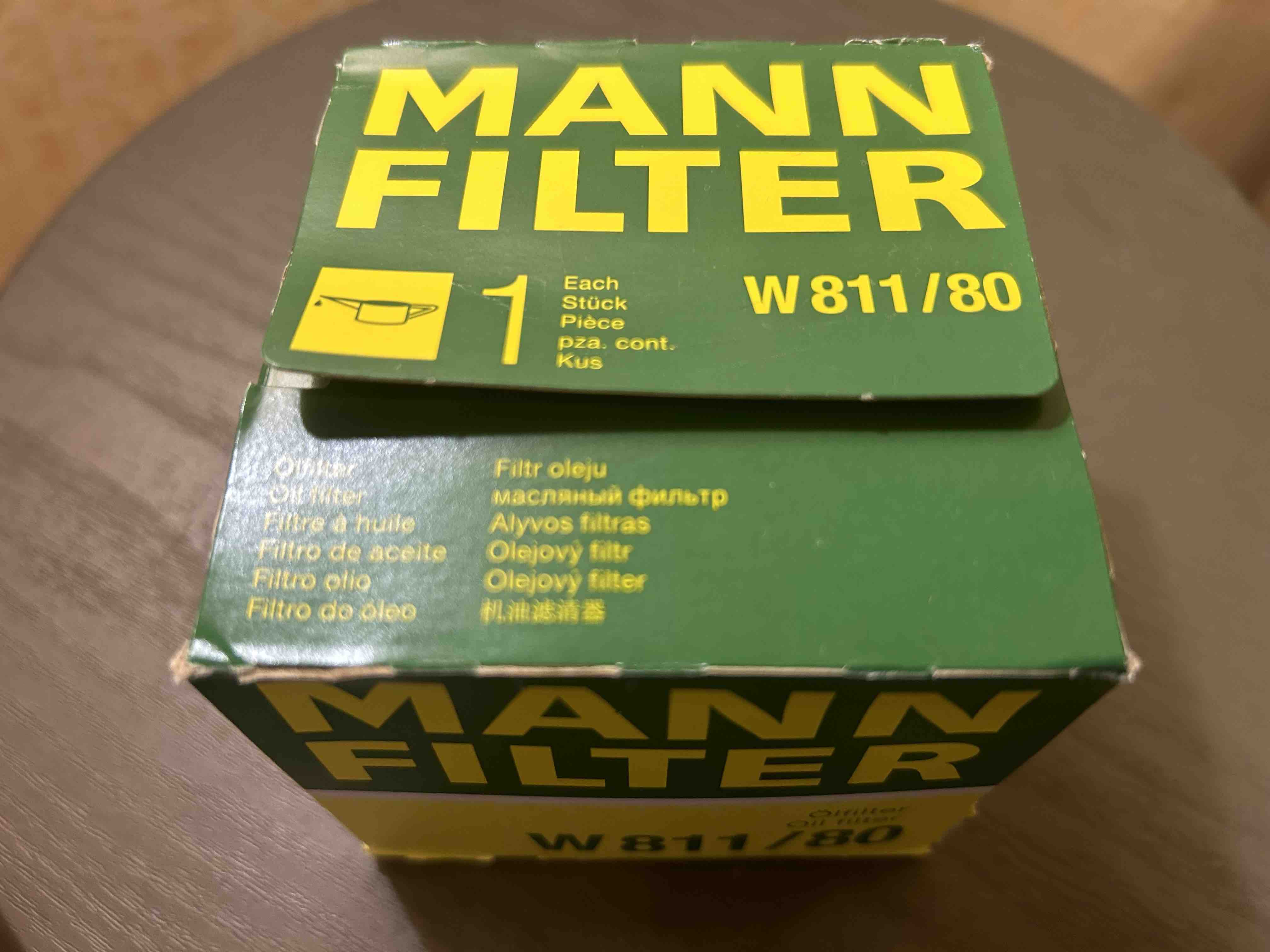 Фильтр масляный двигателя MANN-FILTER original W811/80 W81180 - отзывы  покупателей на Мегамаркет | 600010862858