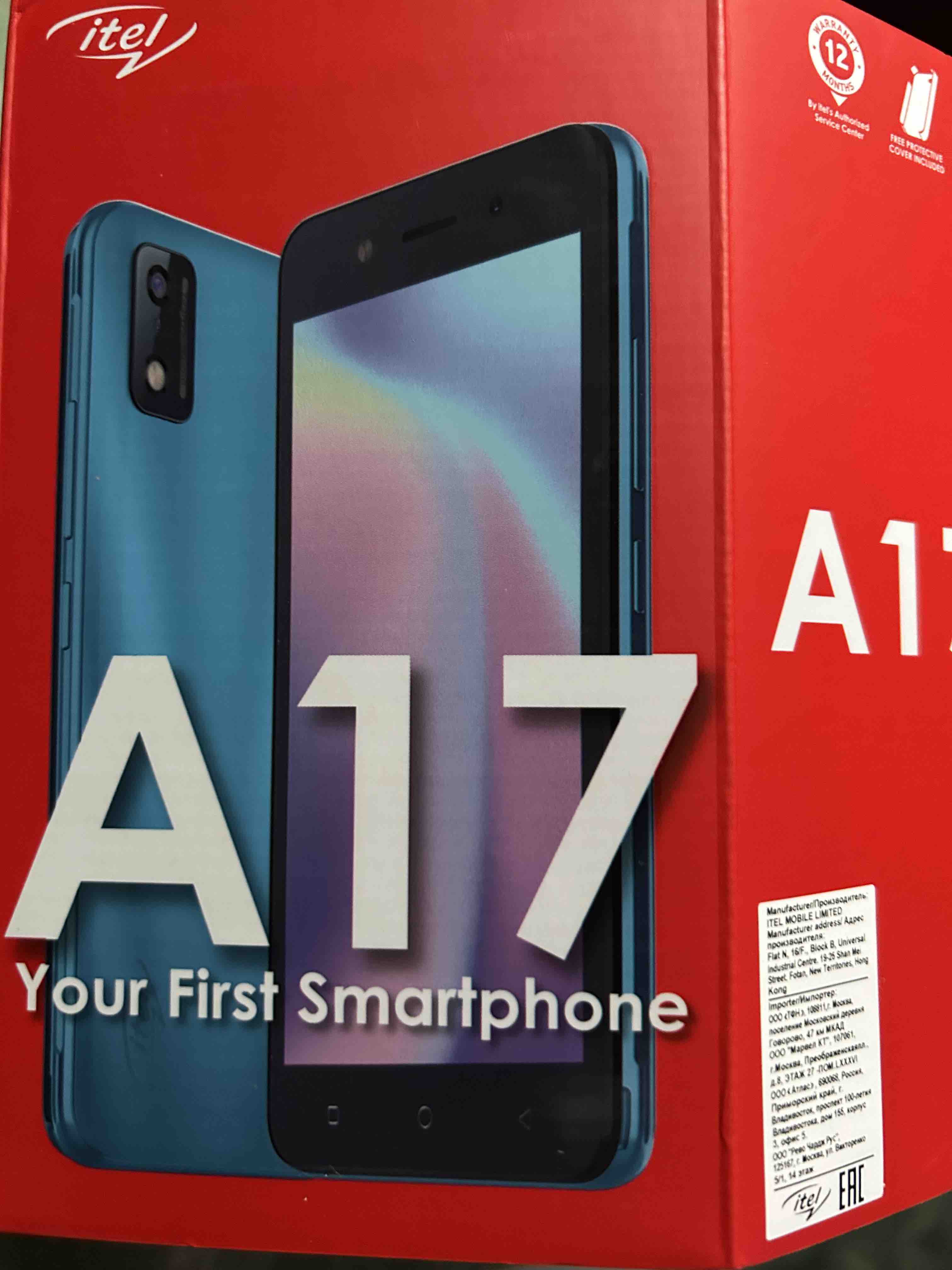 Смартфон Itel A17 1/16GB Blue - купить на Мегамаркет