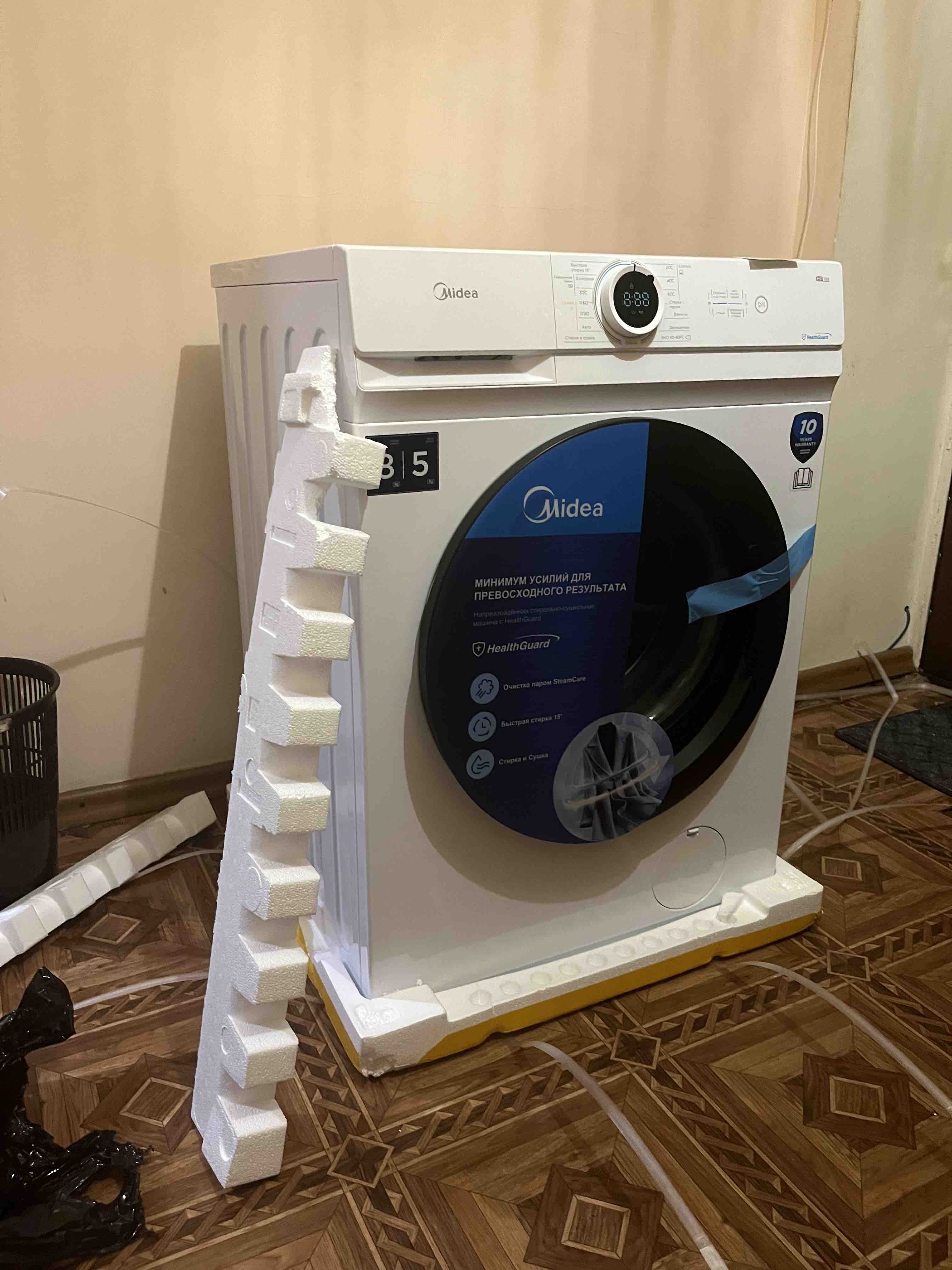 Стиральная машина Midea MF100D80BS/W-RU белый - отзывы покупателей на  маркетплейсе Мегамаркет | Артикул: 100044869372