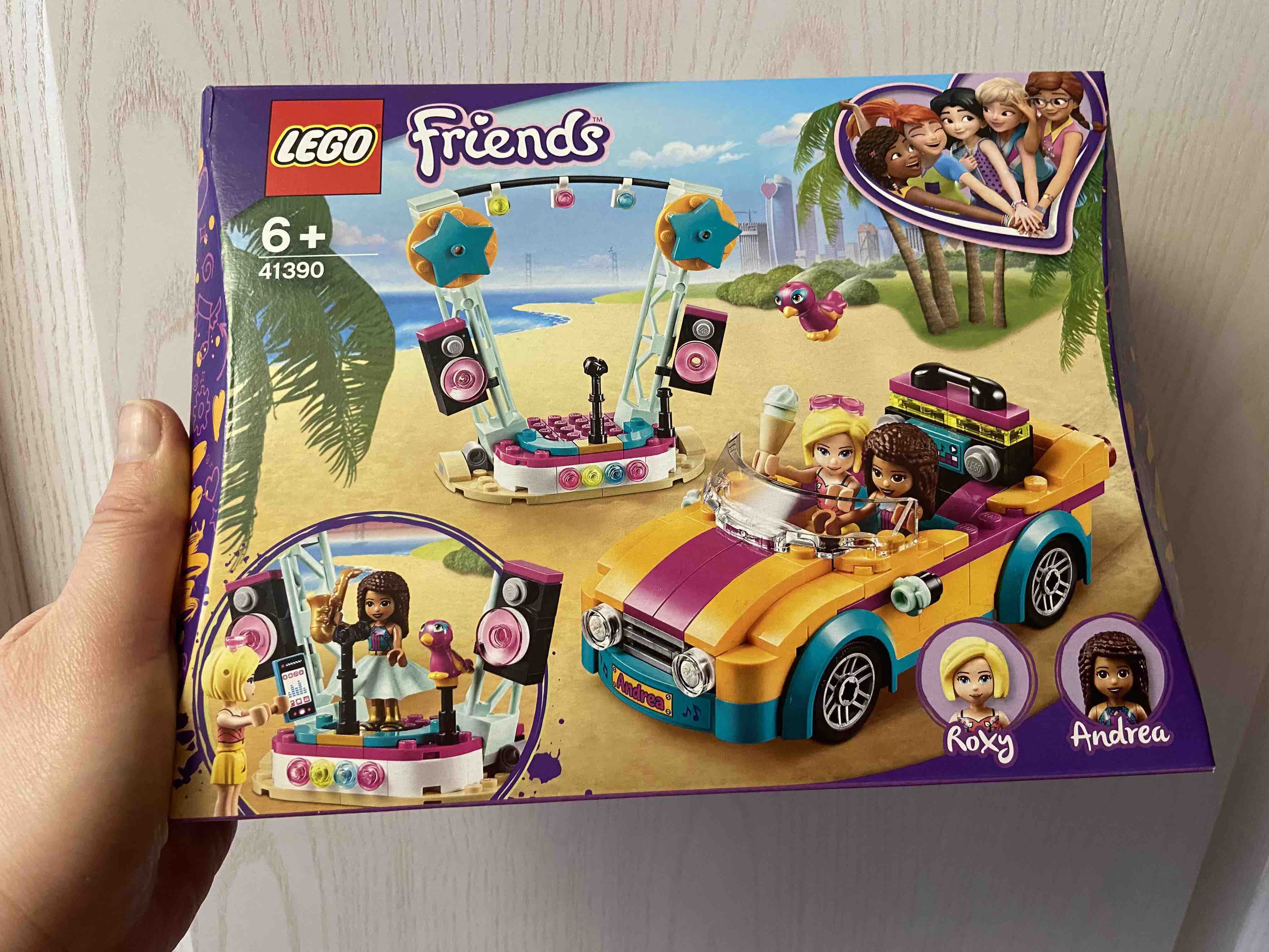 Отзывы о конструктор LEGO Friends 41390 Машина со сценой Андреа - отзывы  покупателей на Мегамаркет | конструкторы LEGO 41390 - 100029255607