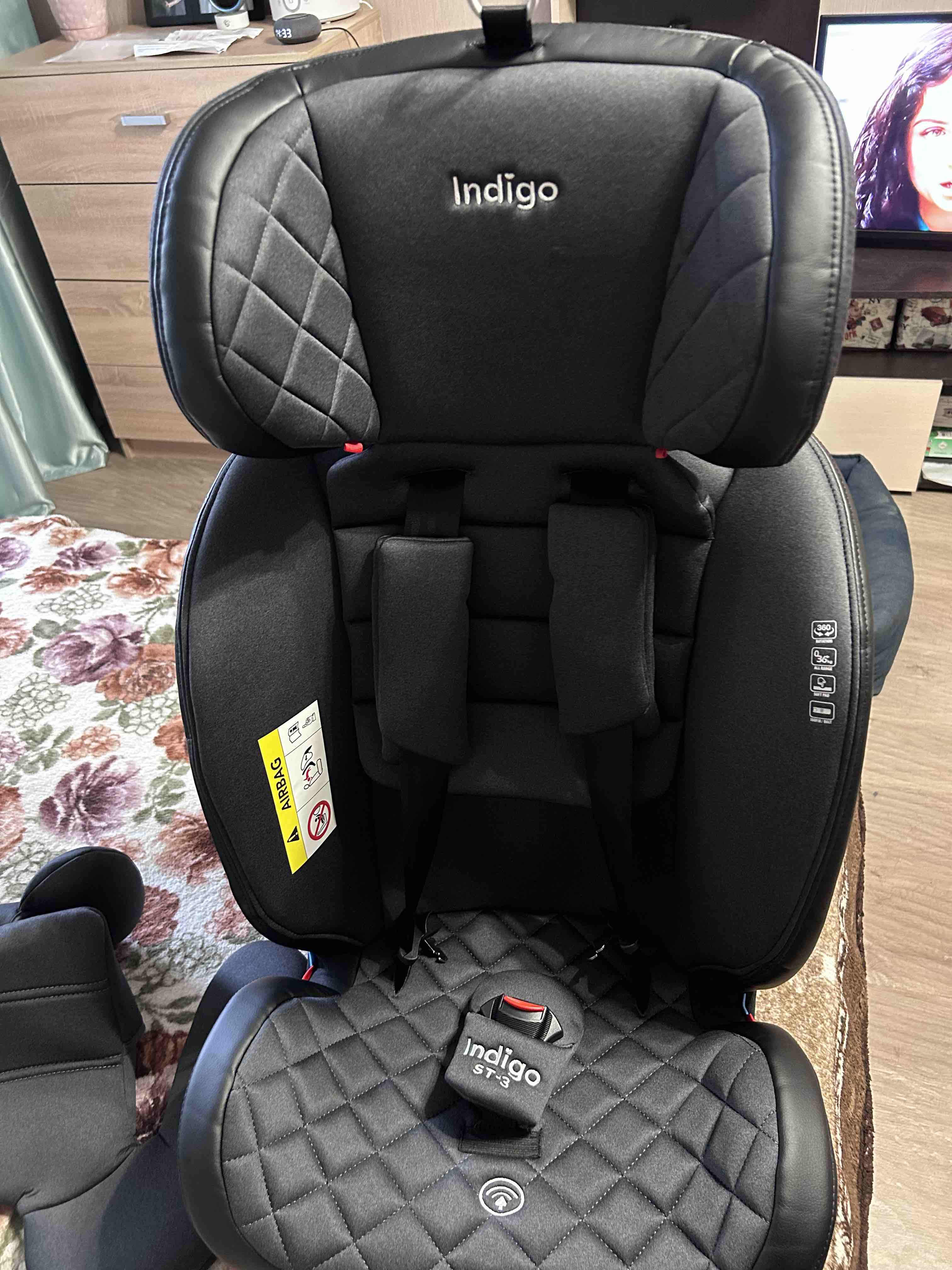 Отзывы о автокресло Indigo AERO ISOFIX, ST-3, гр. 0/1/2/3 0-36 кг  черный-красный - отзывы покупателей на Мегамаркет | автокресла  АИ000001667#УТ0012365-A - 100030021242