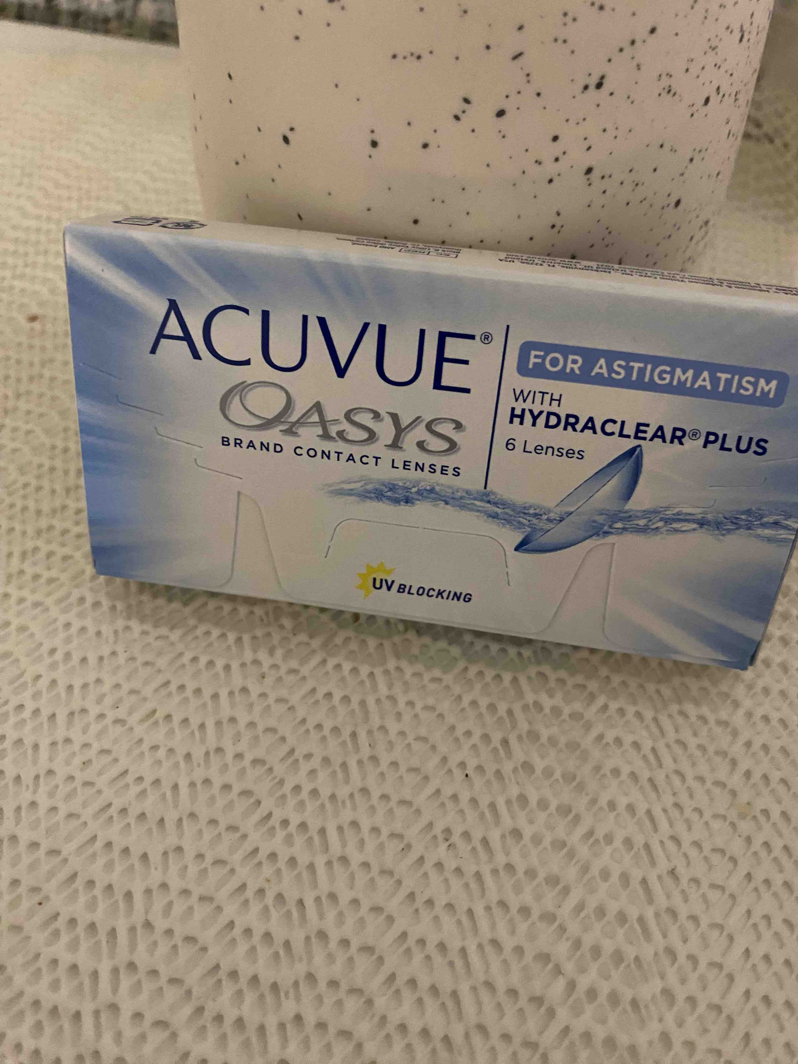 Астигматические линзы Acuvue Oasys for Astigmatism, двухнедельные, -2.25  -1.25 180, 6 шт - отзывы покупателей на Мегамаркет | торические линзы (при  астигматизме)