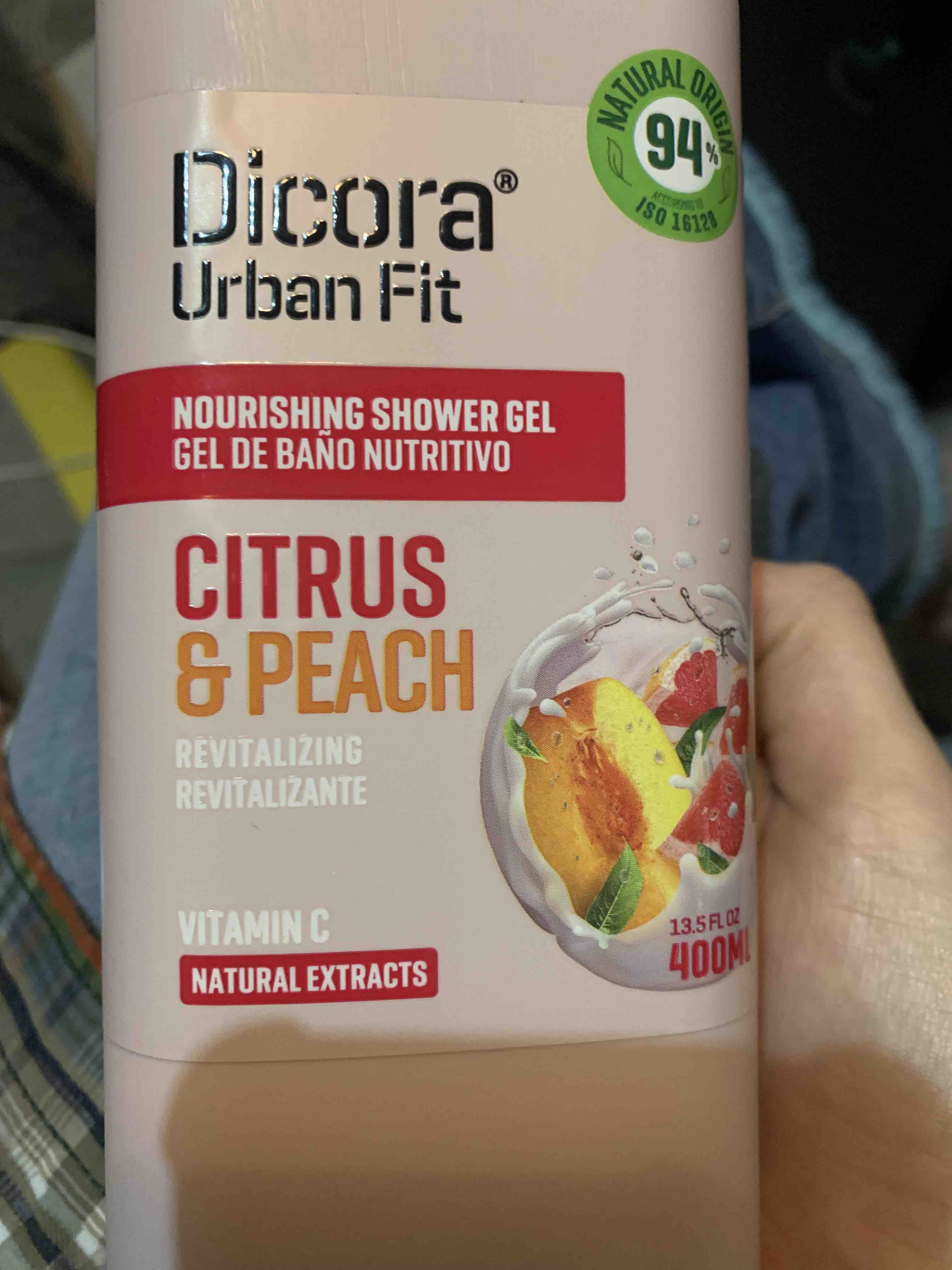 Dicora Urban Fit Vitamin C Citrus & Peach Shower Gel (750ml)