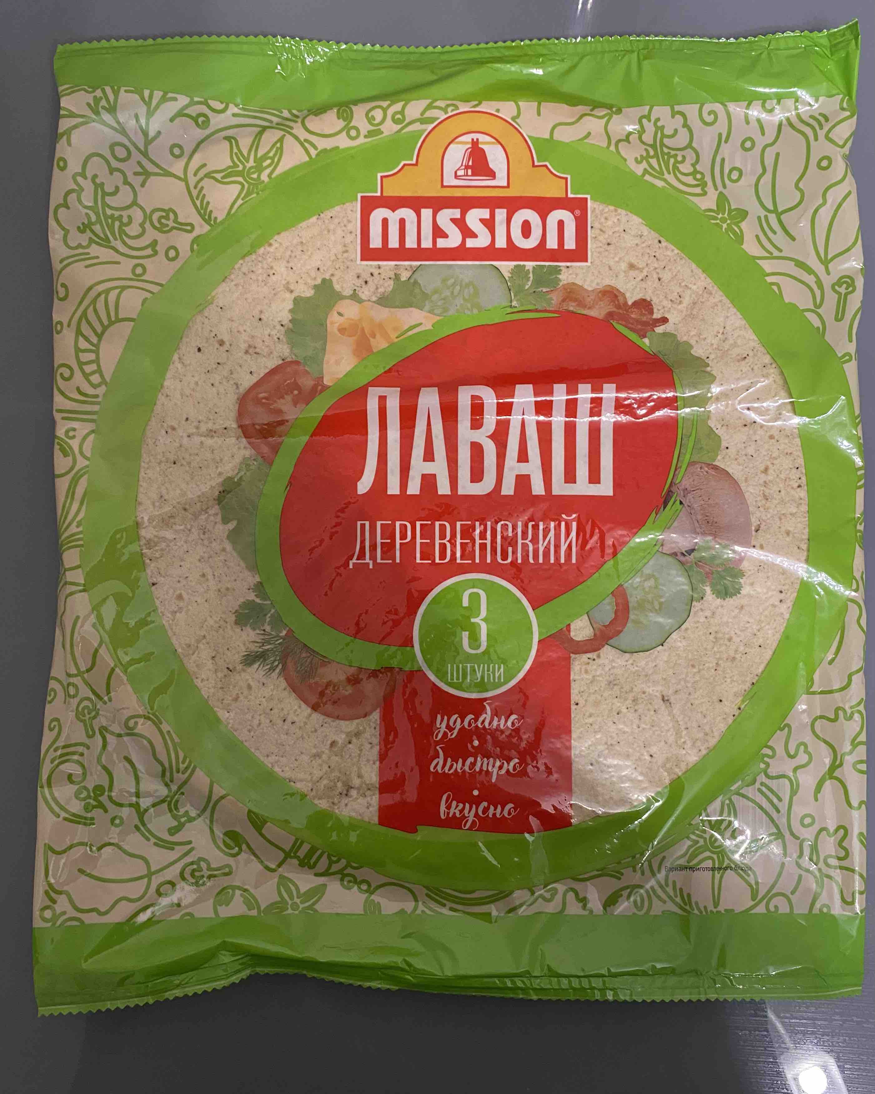 Купить лаваш Mission Деревенский тонкий 90 г х 3 шт, цены на Мегамаркет |  Артикул: 100028996509