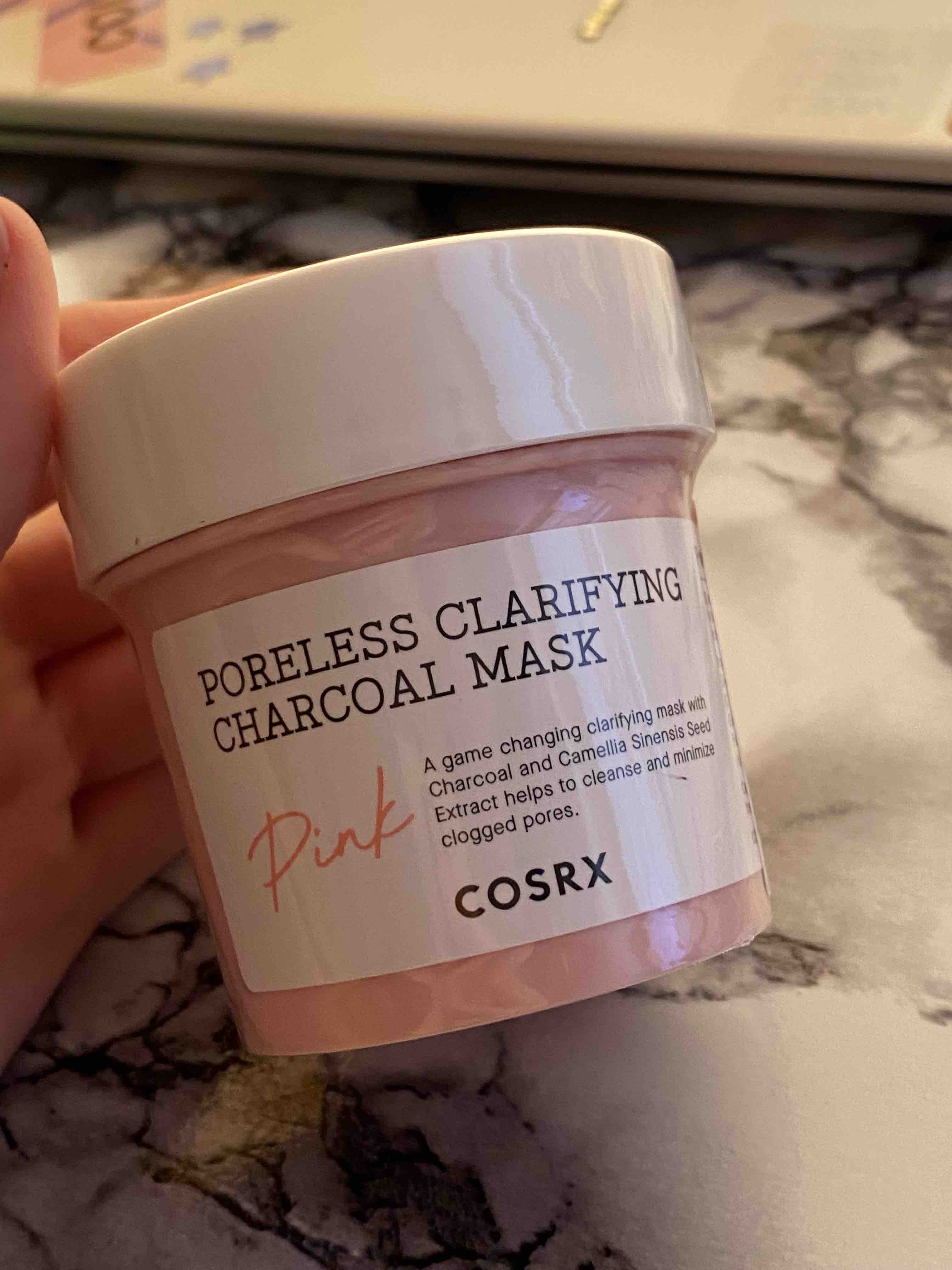 Маска для лица COSRX Poreless Clarifying Charcoal Mask Pink для сужения пор  110 г - отзывы покупателей на Мегамаркет | маски для лица