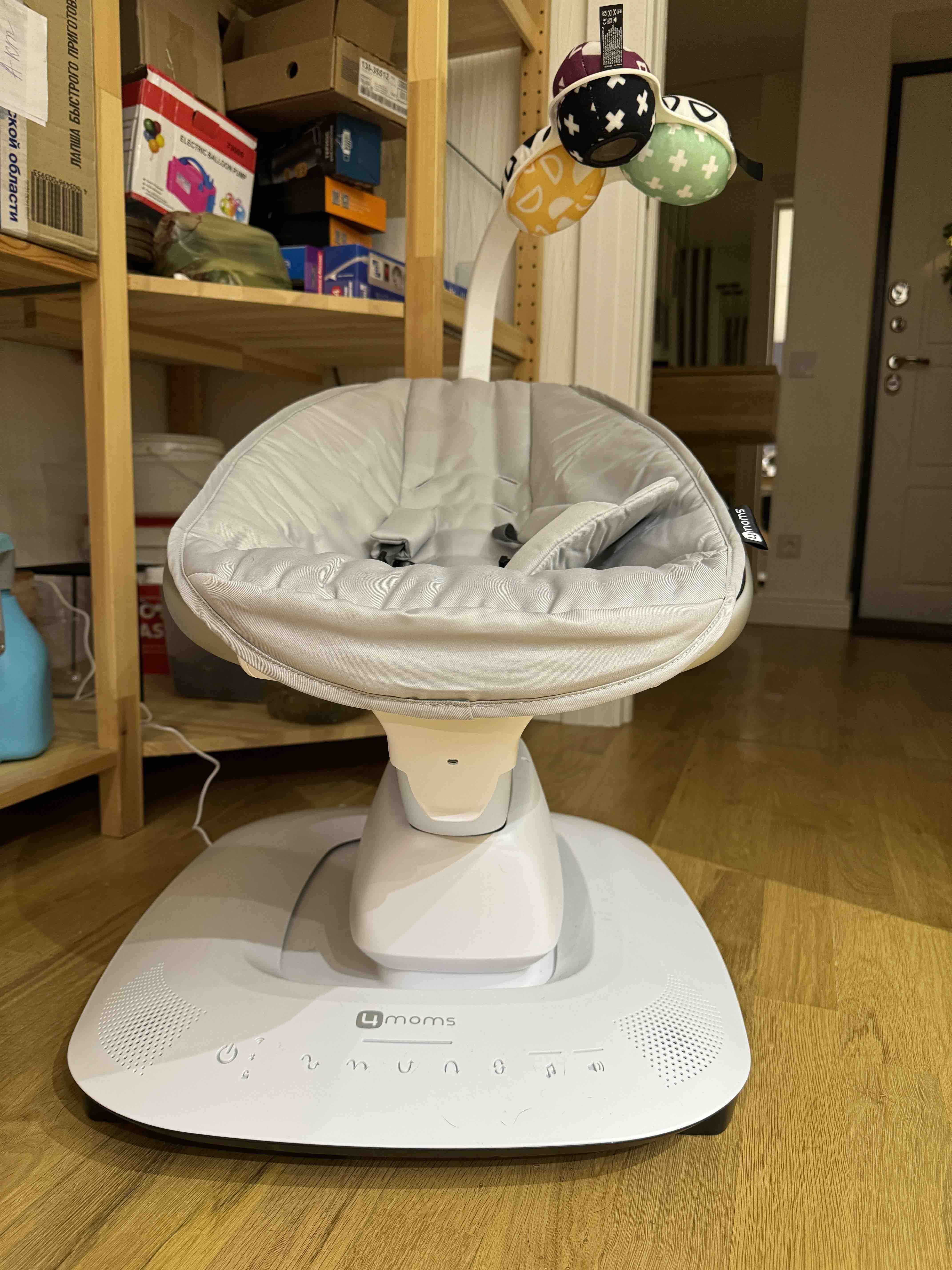 Кресло качалка 4moms mamaroo new серебро