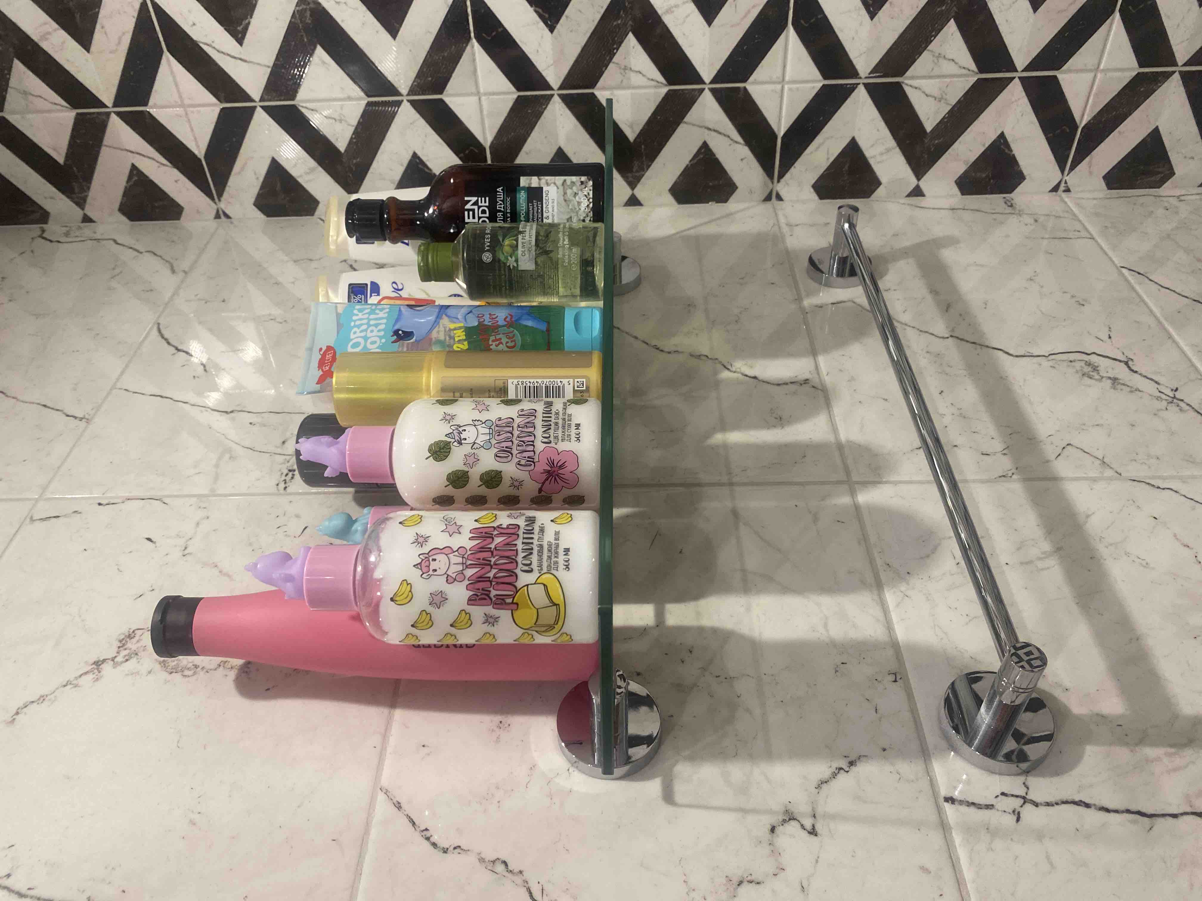 Grohe Полочка стеклянная Grohe essentials 40799001 — купить в Алматы