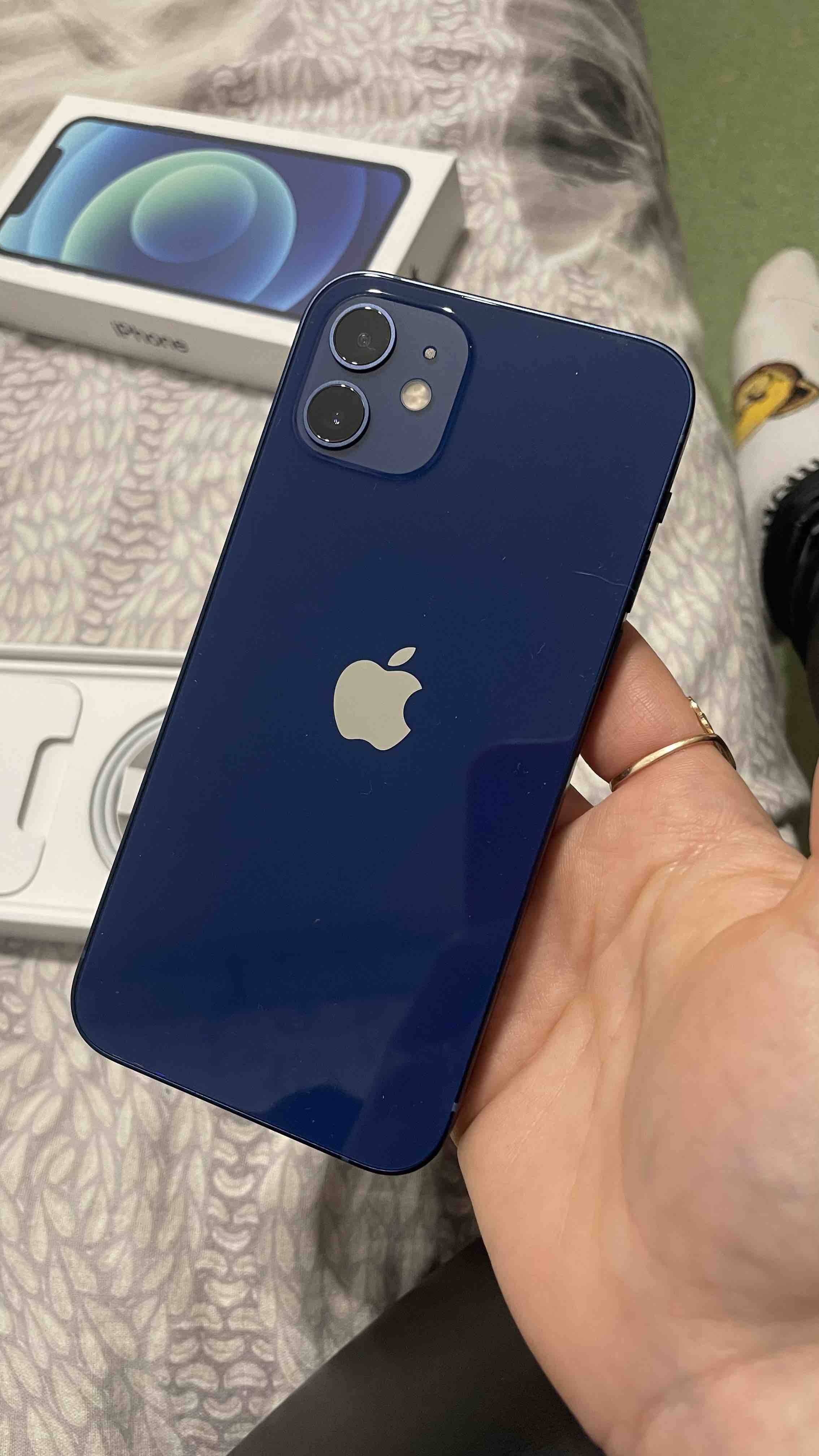 Смартфон Apple iPhone 12 128GB Blue - отзывы покупателей на маркетплейсе  Мегамаркет | Артикул: 100033035963