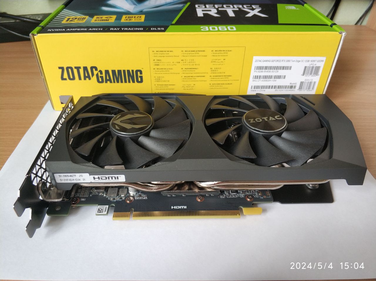 Видеокарта Zotac GeForce RTX 3060 (ZT-A30600H-10M) - отзывы покупателей на  маркетплейсе Мегамаркет | Артикул: 100029029984