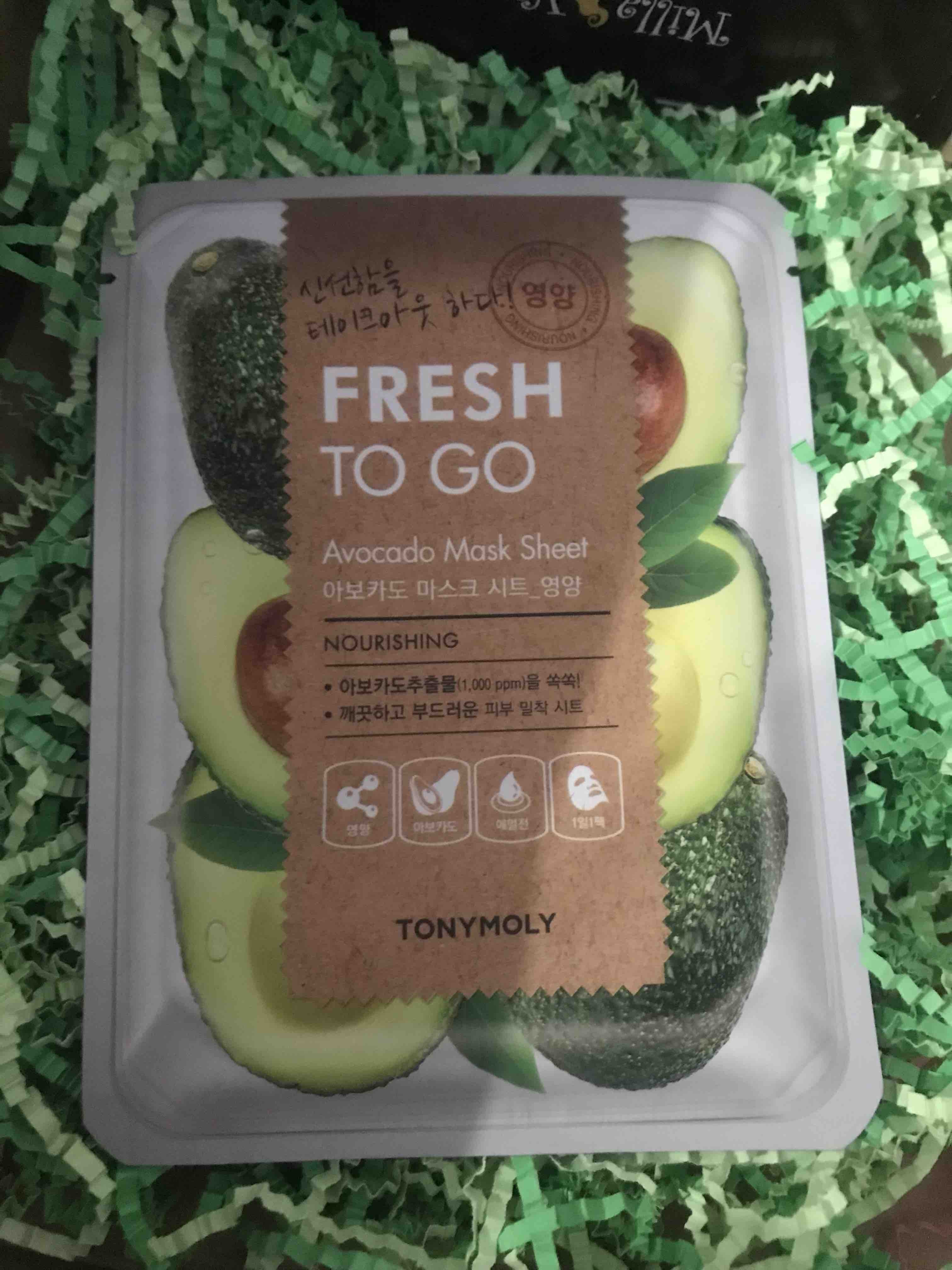 Купить маска для лица TONY MOLY Fresh To Go Avocado тканевая, питательная,  22 г, цены на Мегамаркет | Артикул: 100026290921