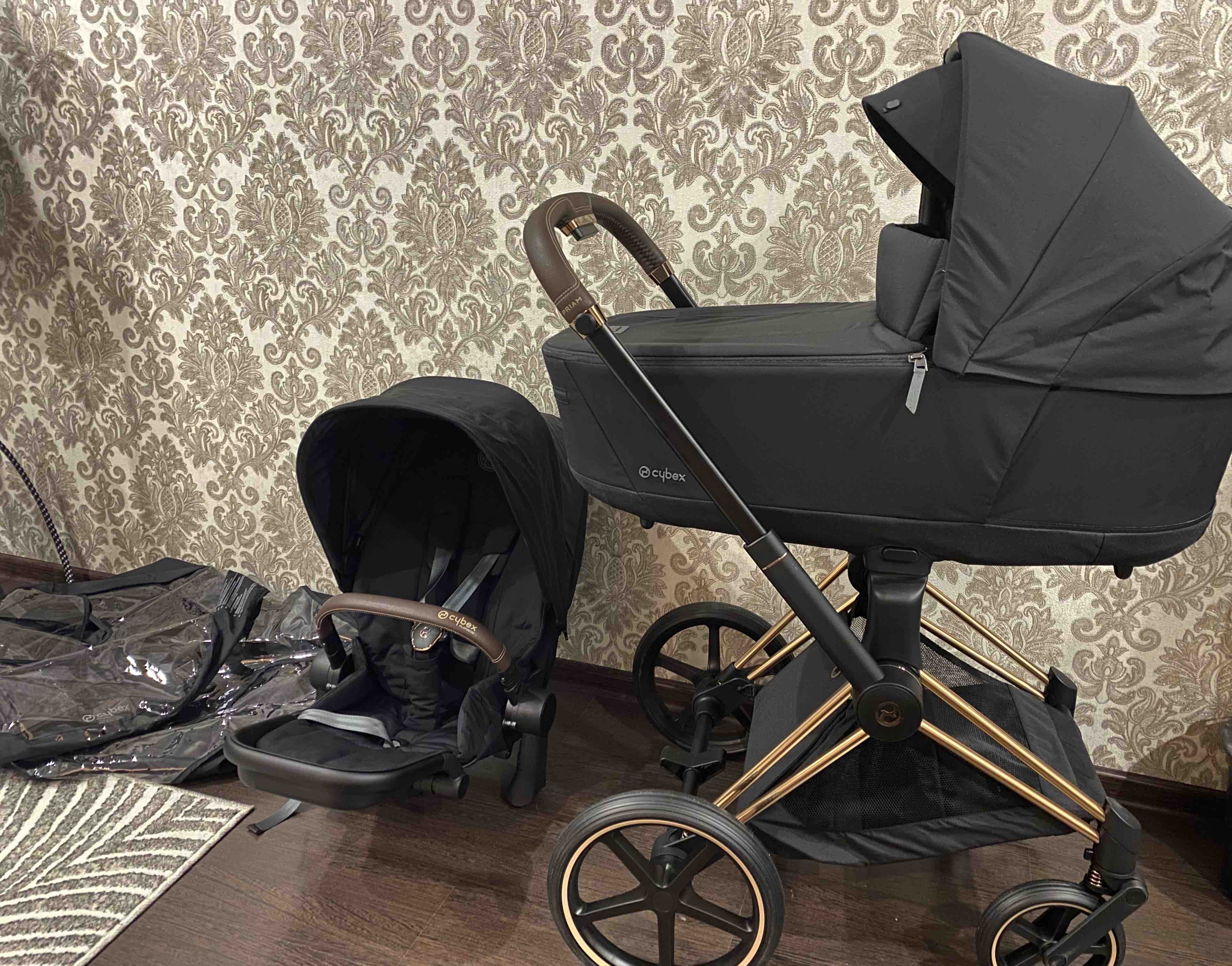 Отзывы о детская коляска 2 в 1 Cybex Priam IV, рама Rosegold, текстиль Deep  Black - отзывы покупателей на Мегамаркет | детские коляски  Rosegold-DeepBlack-4 - 600010400451