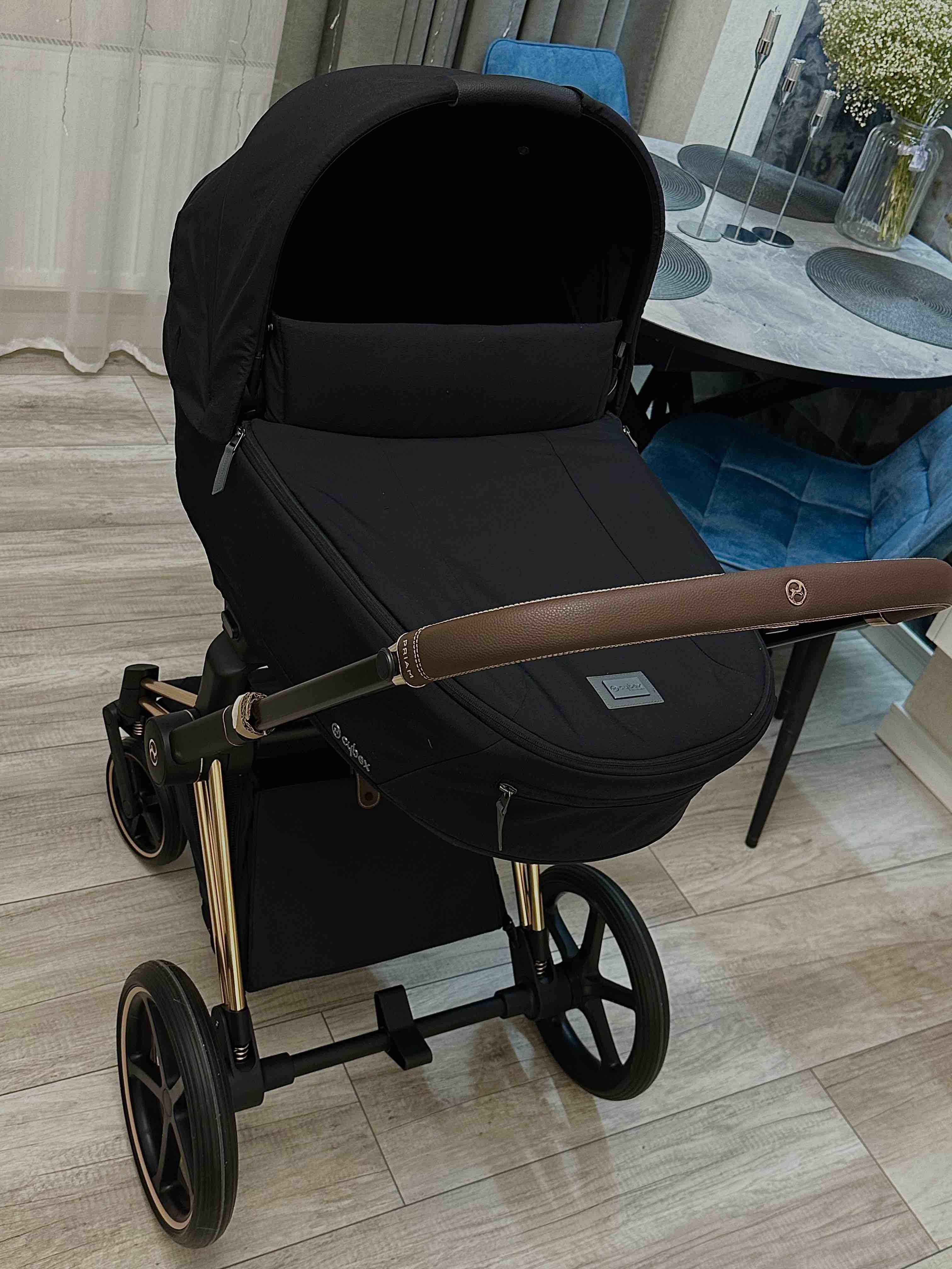 Детская коляска 2 в 1 Cybex Priam IV, рама Chrome, текстиль Stardust Black  - отзывы покупателей на Мегамаркет