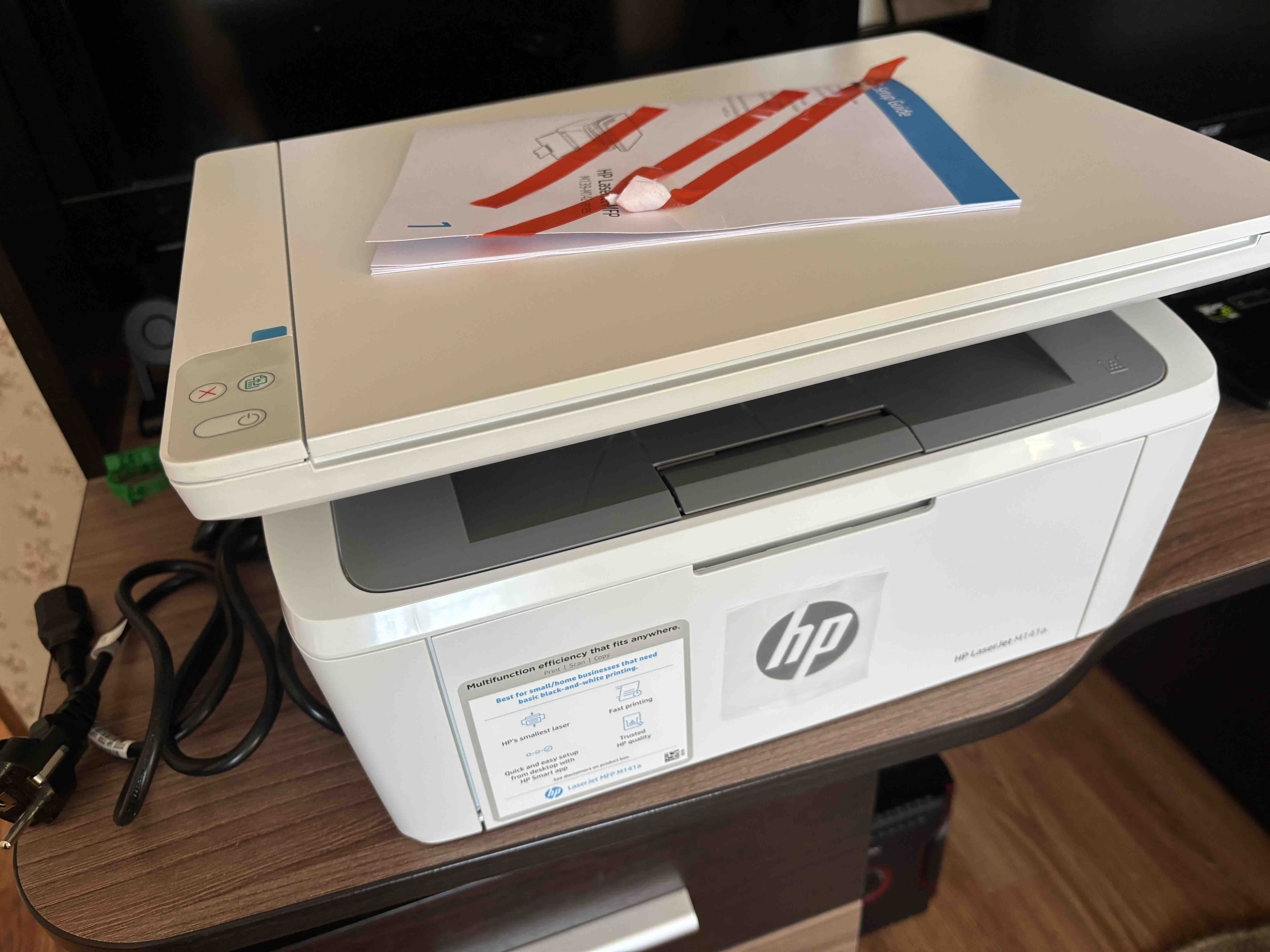 Лазерное МФУ HP LaserJet M141a (7MD73A) - отзывы покупателей на  маркетплейсе Мегамаркет | Артикул: 100030319384