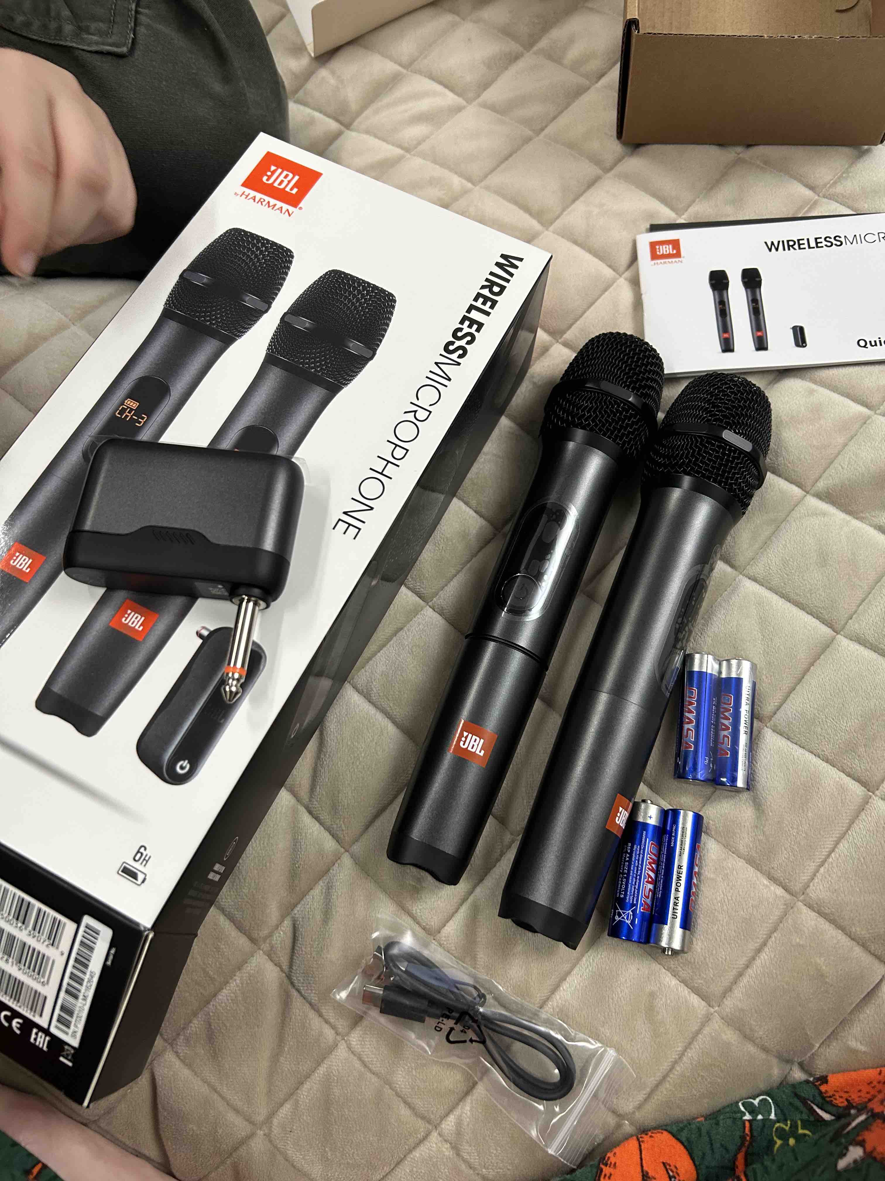 Микрофон JBL Wireless Microphone Set Black (JBLWIRELESSMICRU) - отзывы  покупателей на маркетплейсе Мегамаркет | Артикул: 600005116911