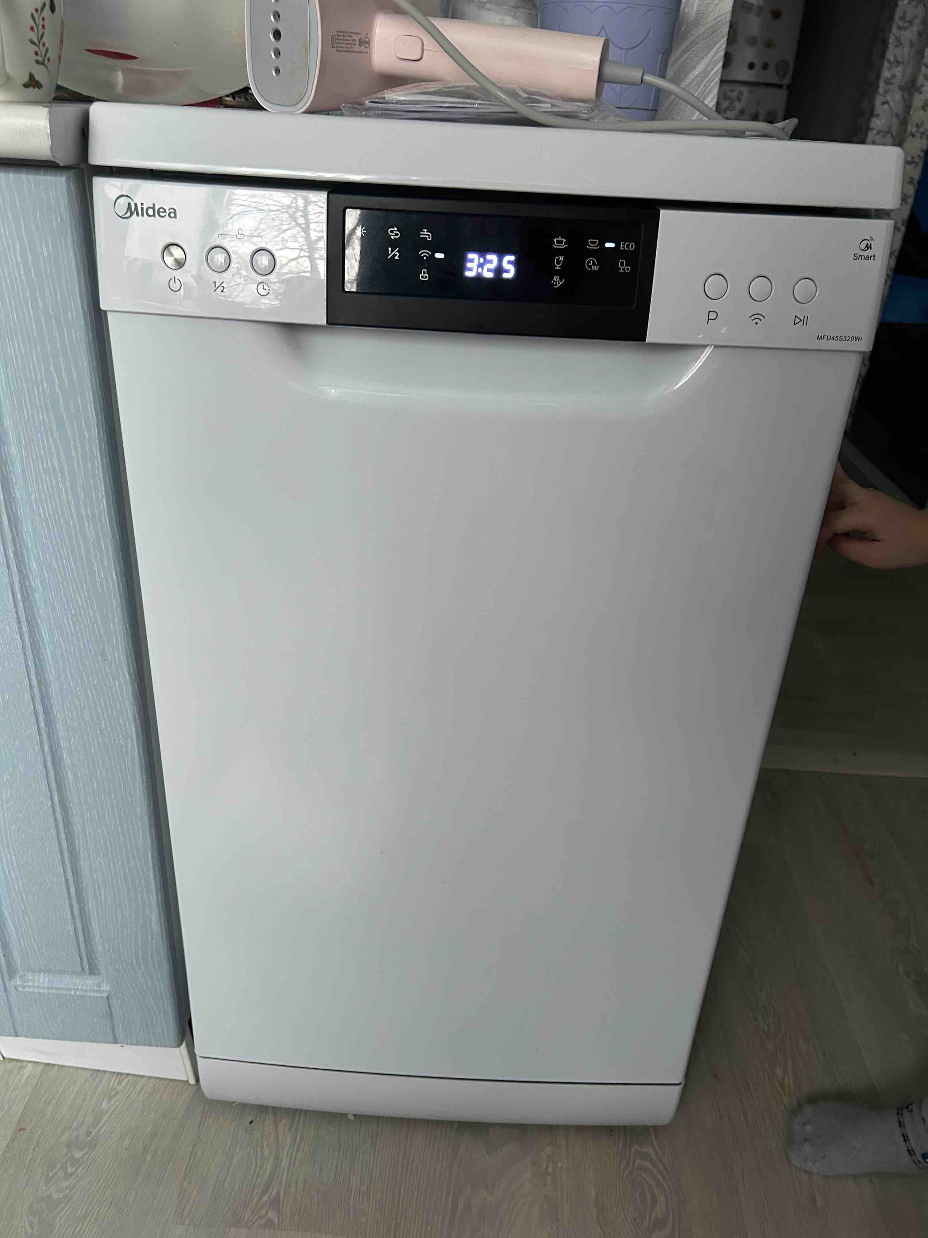 Посудомоечная машина Midea MFD45S320Wi белый - отзывы покупателей на  маркетплейсе Мегамаркет | Артикул: 100031169779