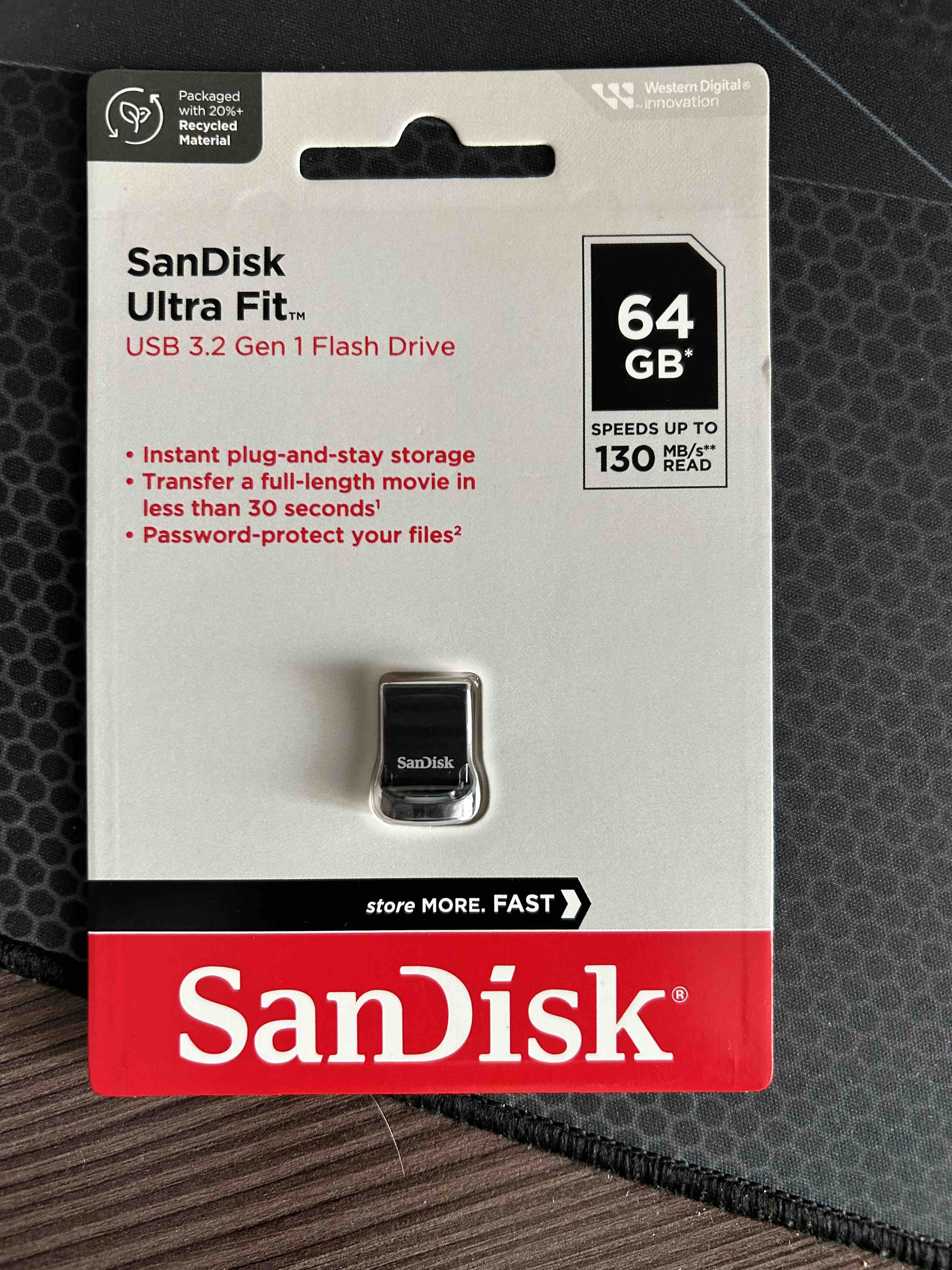 Флешка SanDisk Ultra Fit 64ГБ Black (SDCZ430-064G-G46) - отзывы покупателей  на Мегамаркет | 100023887999