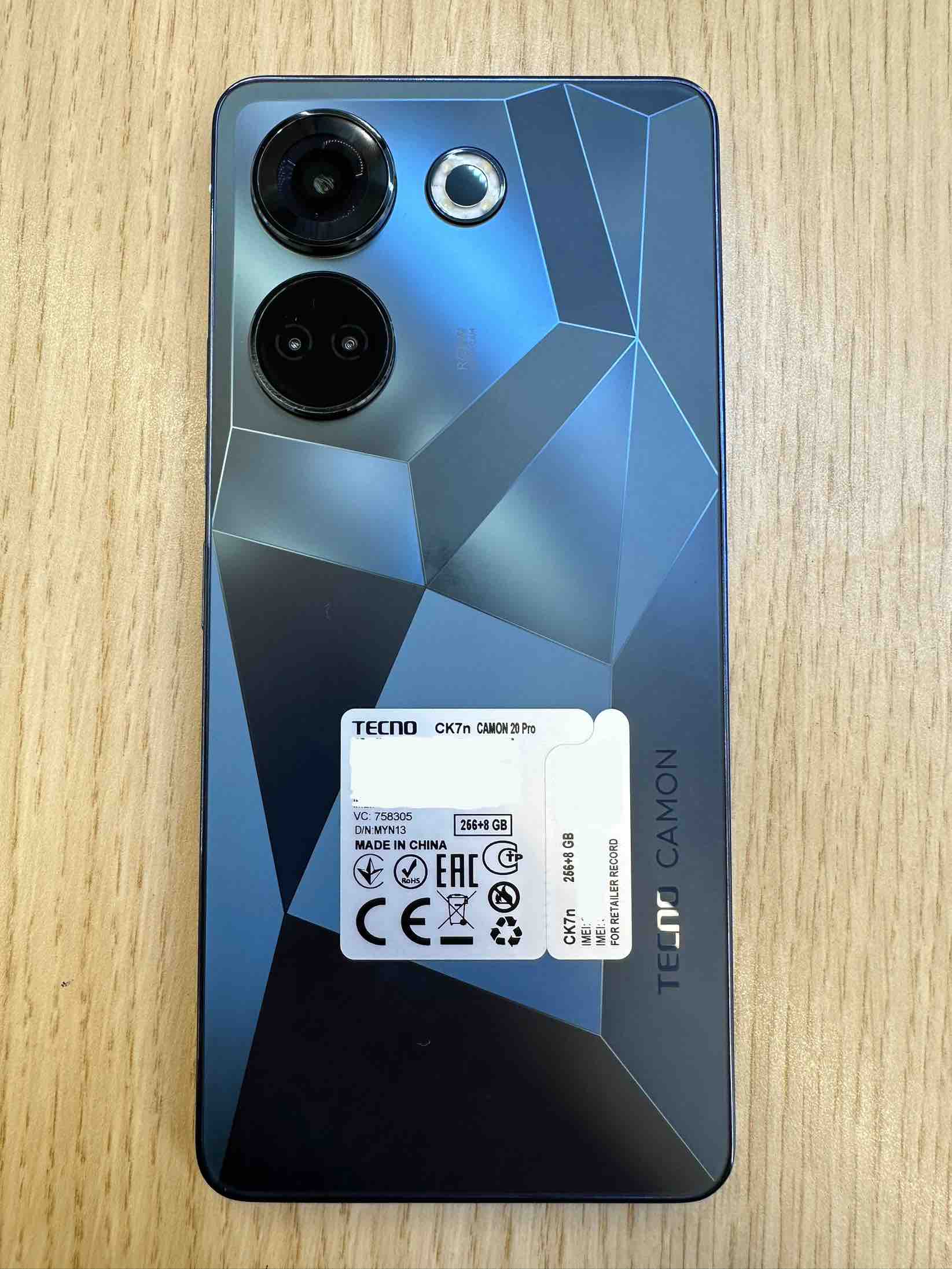 Смартфон Tecno CAMON 20 Pro 8/256GB Black - отзывы покупателей на  маркетплейсе Мегамаркет | Артикул: 600012504517