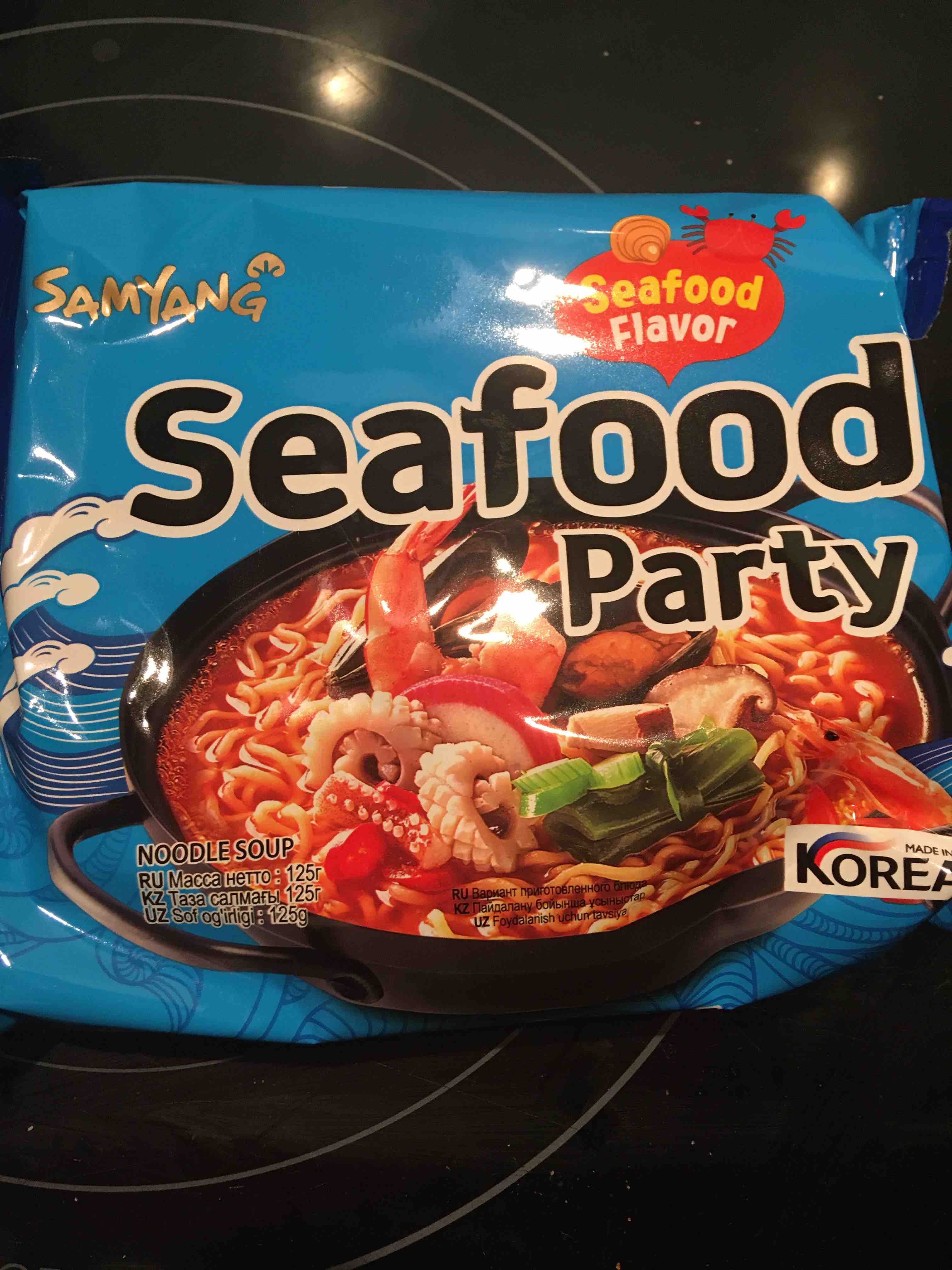 Лапша быстрого приготовления Samyang Seafood party со вкусом морепродуктов,  3 шт*125г - отзывы покупателей на маркетплейсе Мегамаркет | Артикул:  600007311156